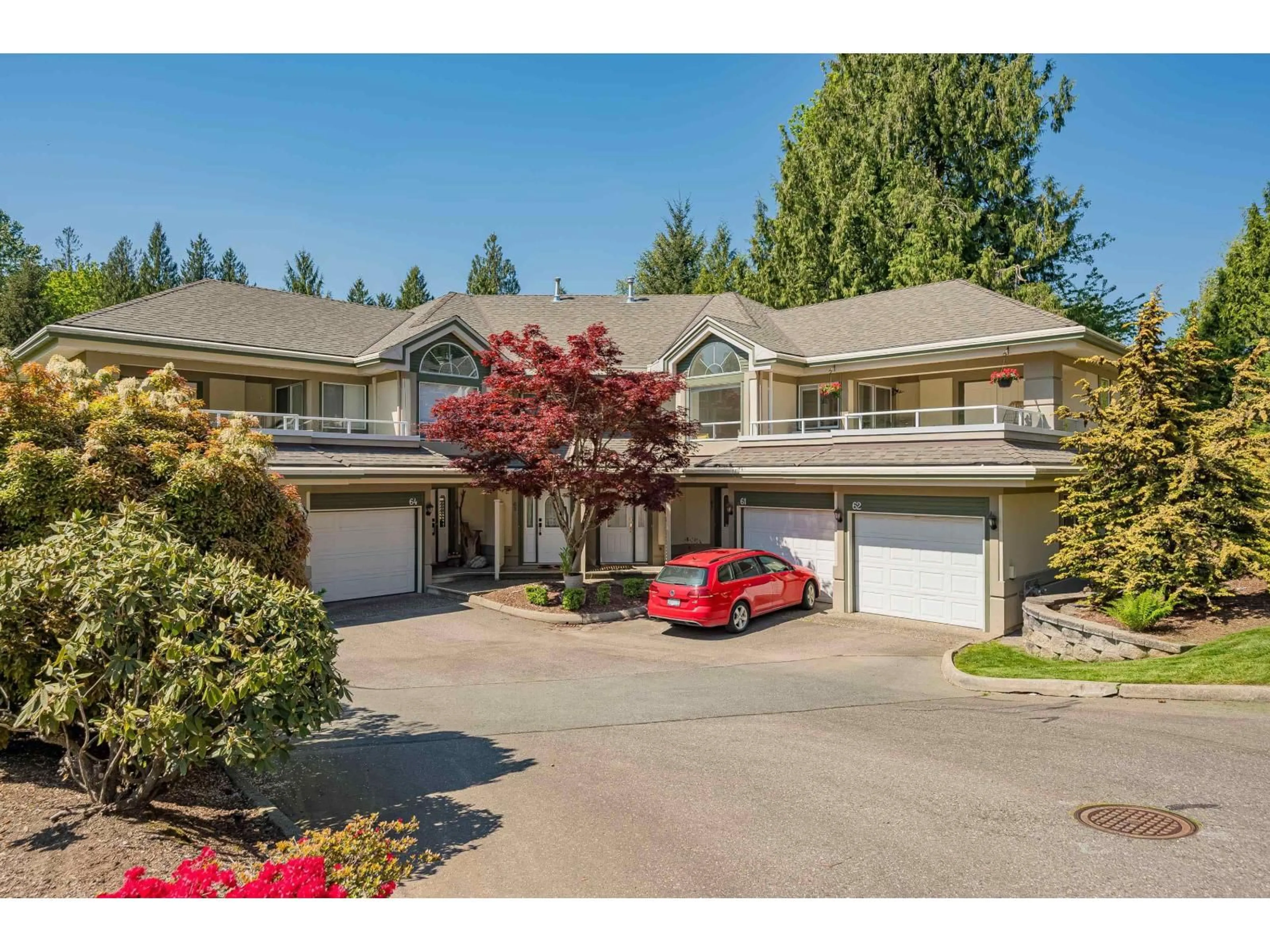 A pic from outside/outdoor area/front of a property/back of a property/a pic from drone, street for 62 - 4001 OLD CLAYBURN ROAD, Abbotsford British Columbia V3G1C5