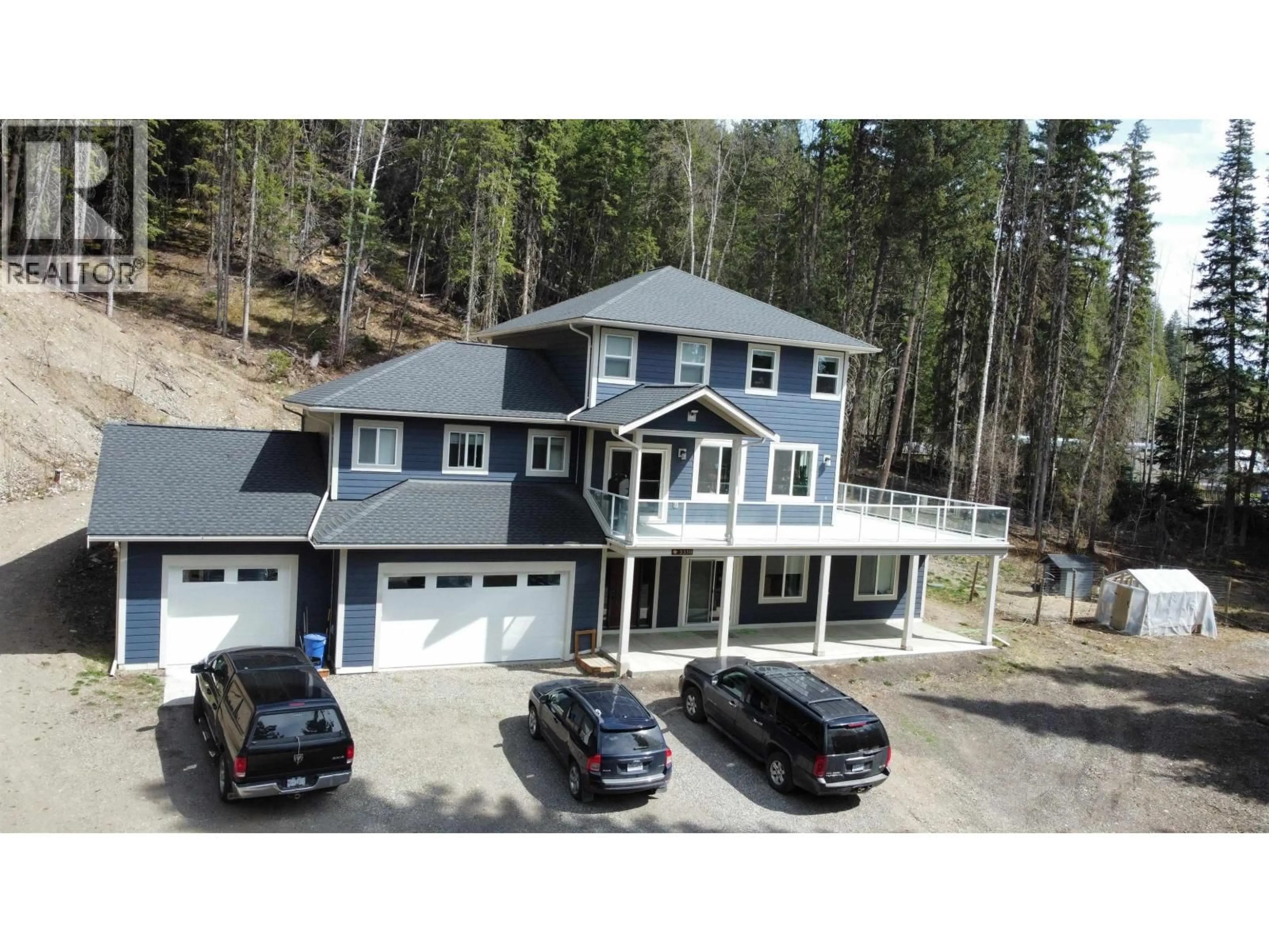 A pic from outside/outdoor area/front of a property/back of a property/a pic from drone, unknown for 3350 HILLSIDE DRIVE, Prince George British Columbia V2K4Y6