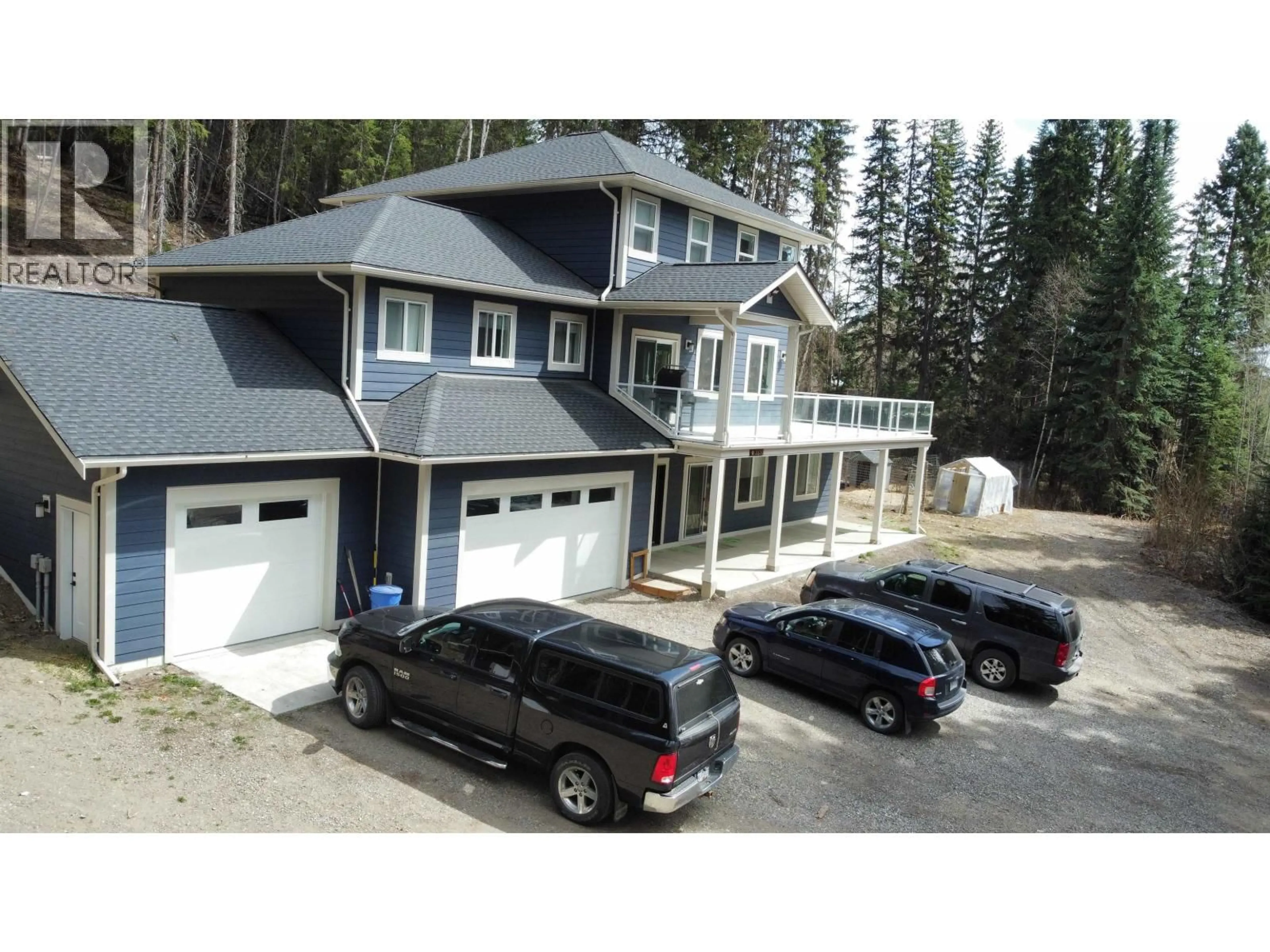 A pic from outside/outdoor area/front of a property/back of a property/a pic from drone, street for 3350 HILLSIDE DRIVE, Prince George British Columbia V2K4Y6