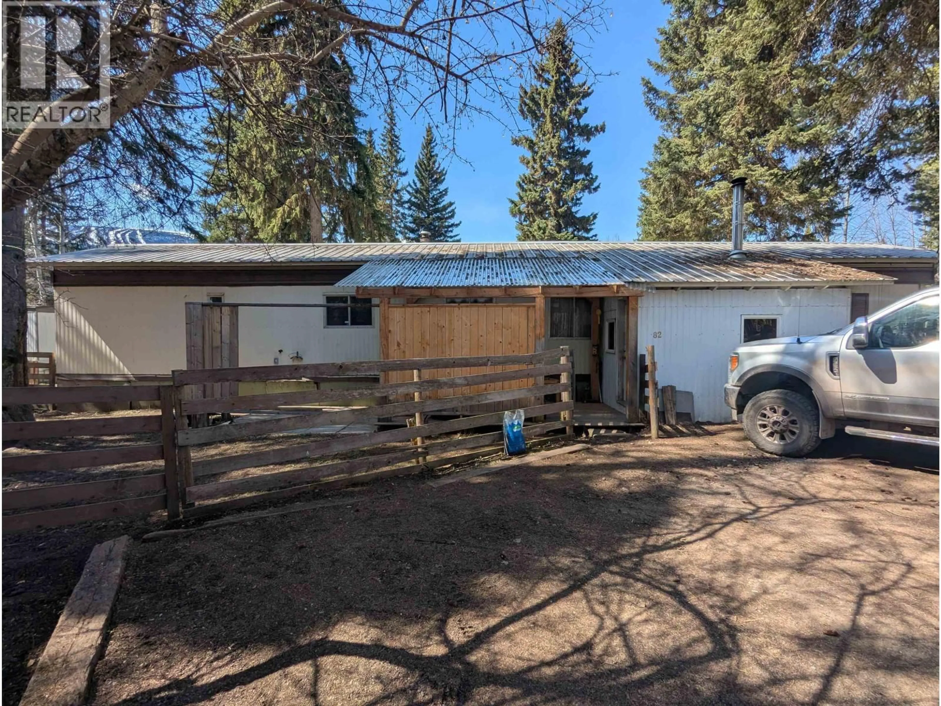 A pic from outside/outdoor area/front of a property/back of a property/a pic from drone, unknown for 82 - 4430 16 HIGHWAY, Smithers British Columbia V0J2N0