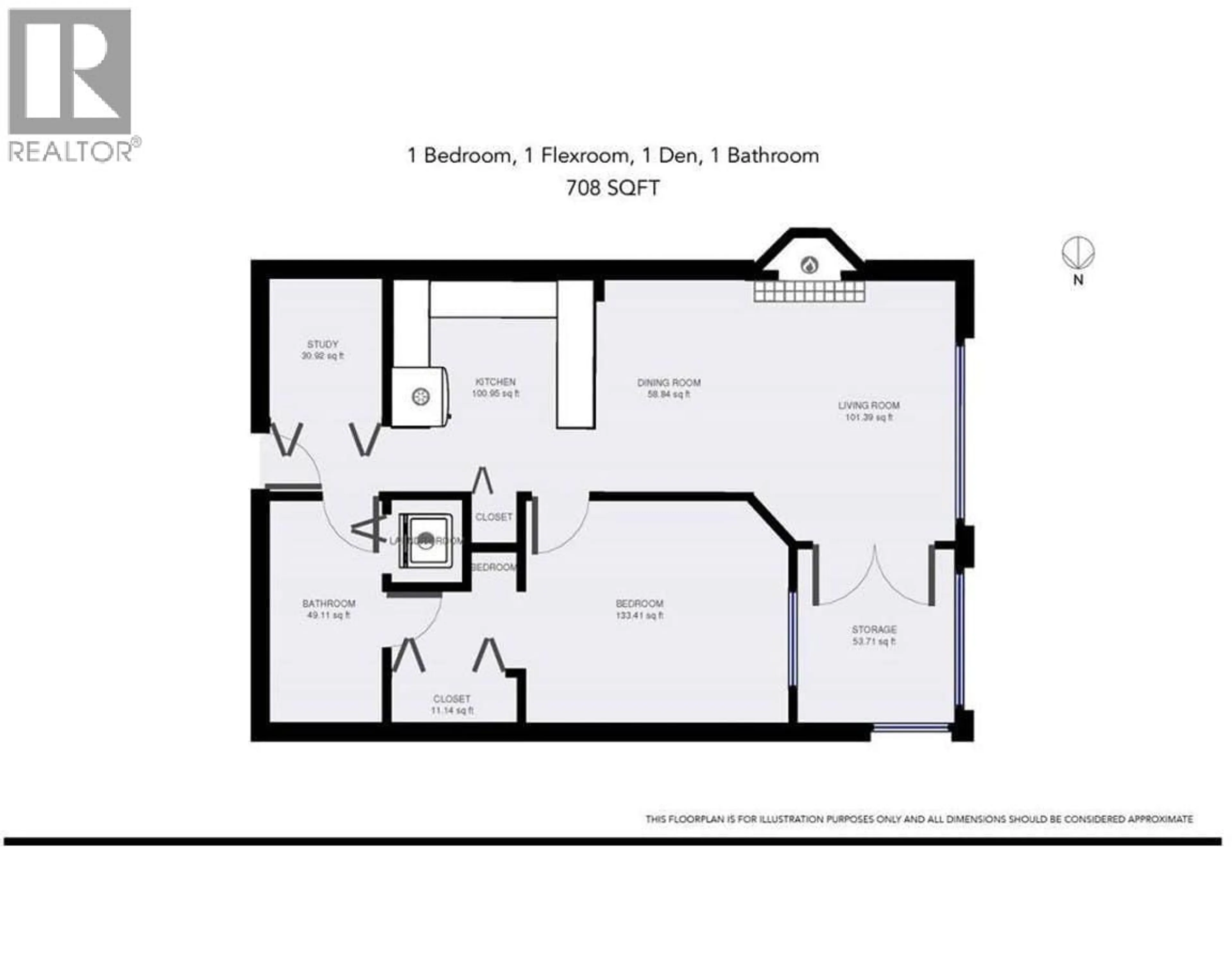 Floor plan for 1406 - 4655 VALLEY DRIVE, Vancouver British Columbia V6J5L6