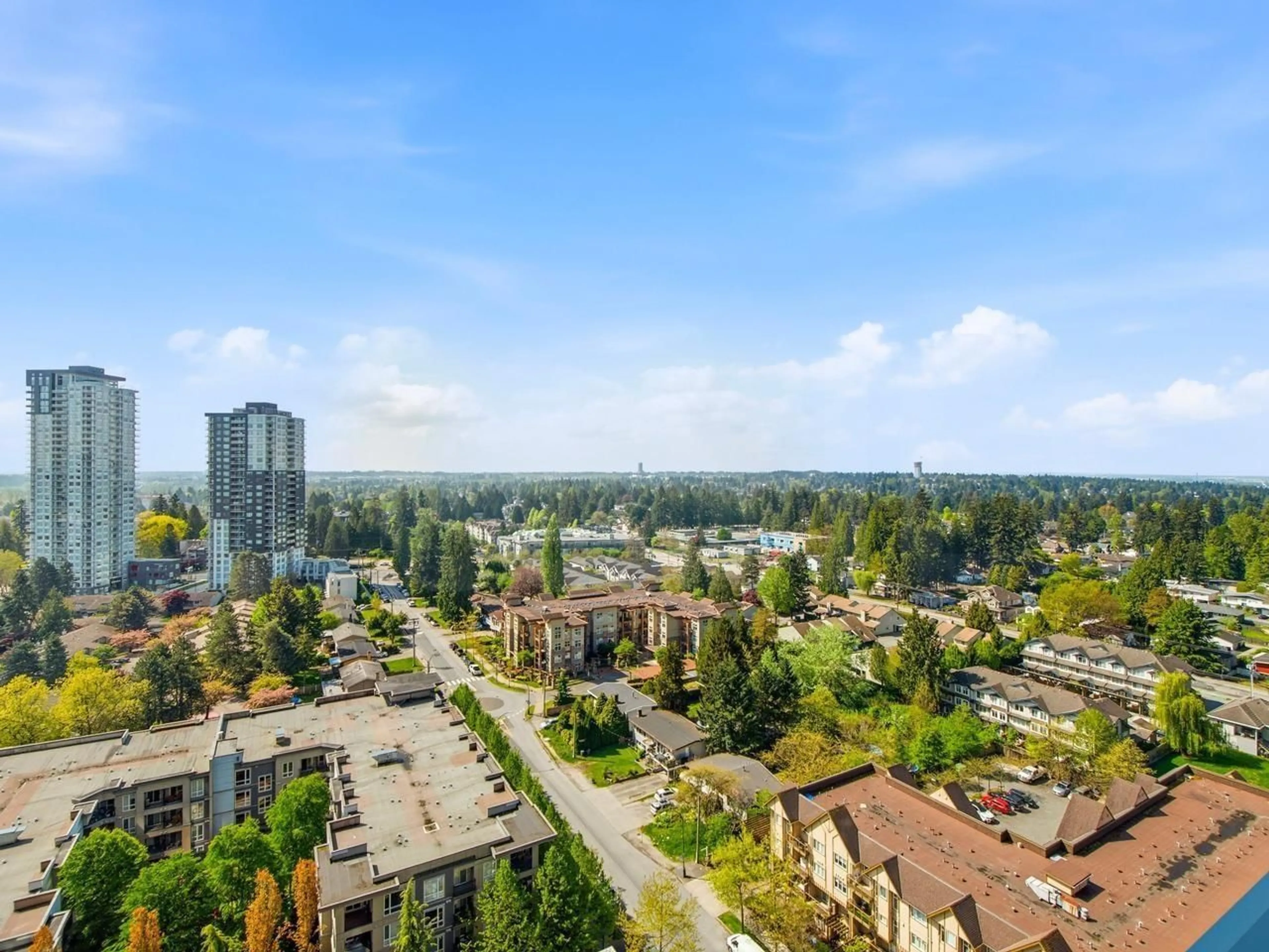 A pic from outside/outdoor area/front of a property/back of a property/a pic from drone, city buildings view from balcony for 1907 - 13308 CENTRAL AVENUE, Surrey British Columbia V3T0M4