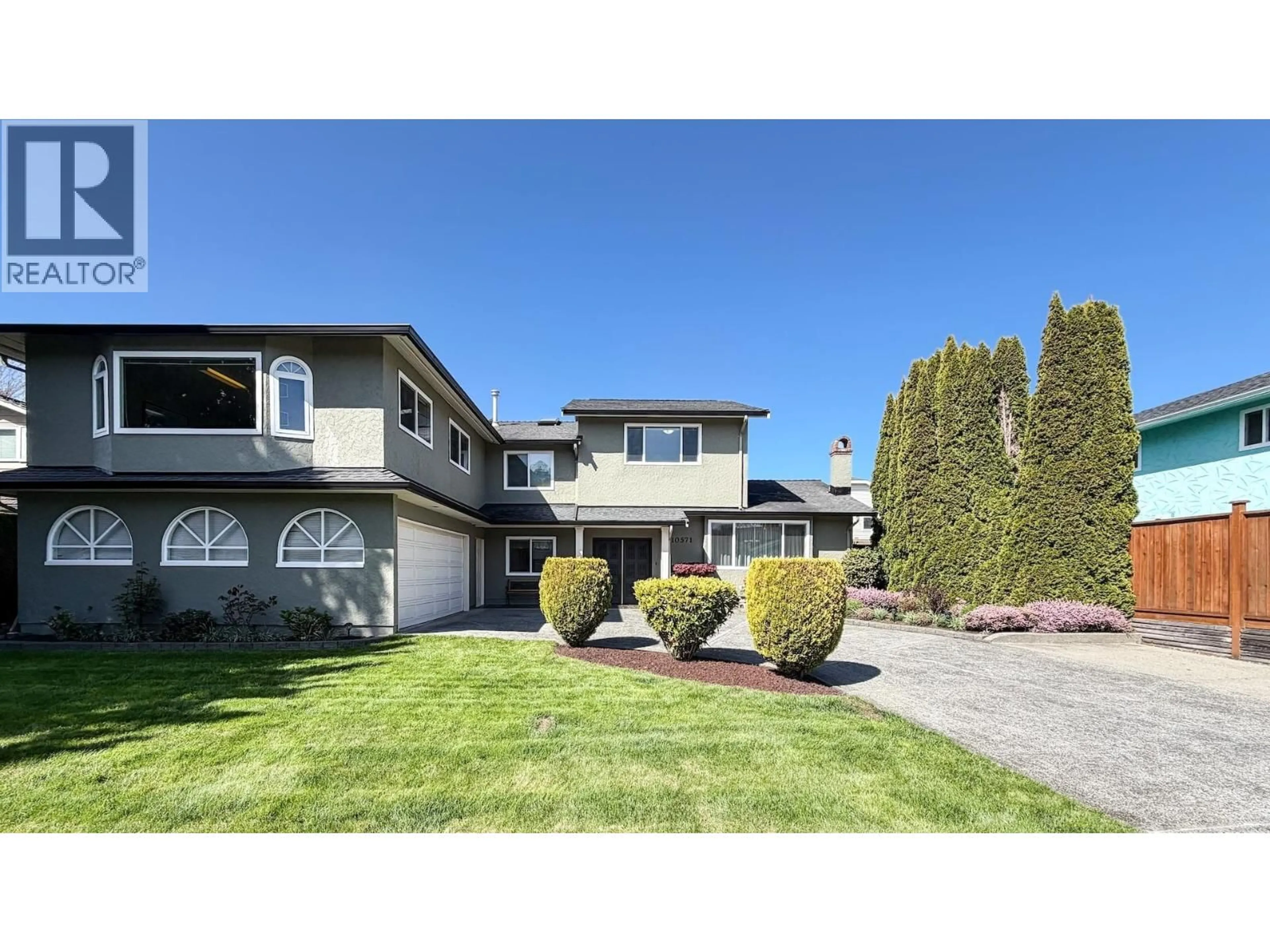 Home with vinyl exterior material, street for 10571 TREPASSEY DRIVE, Richmond British Columbia V7E4K8