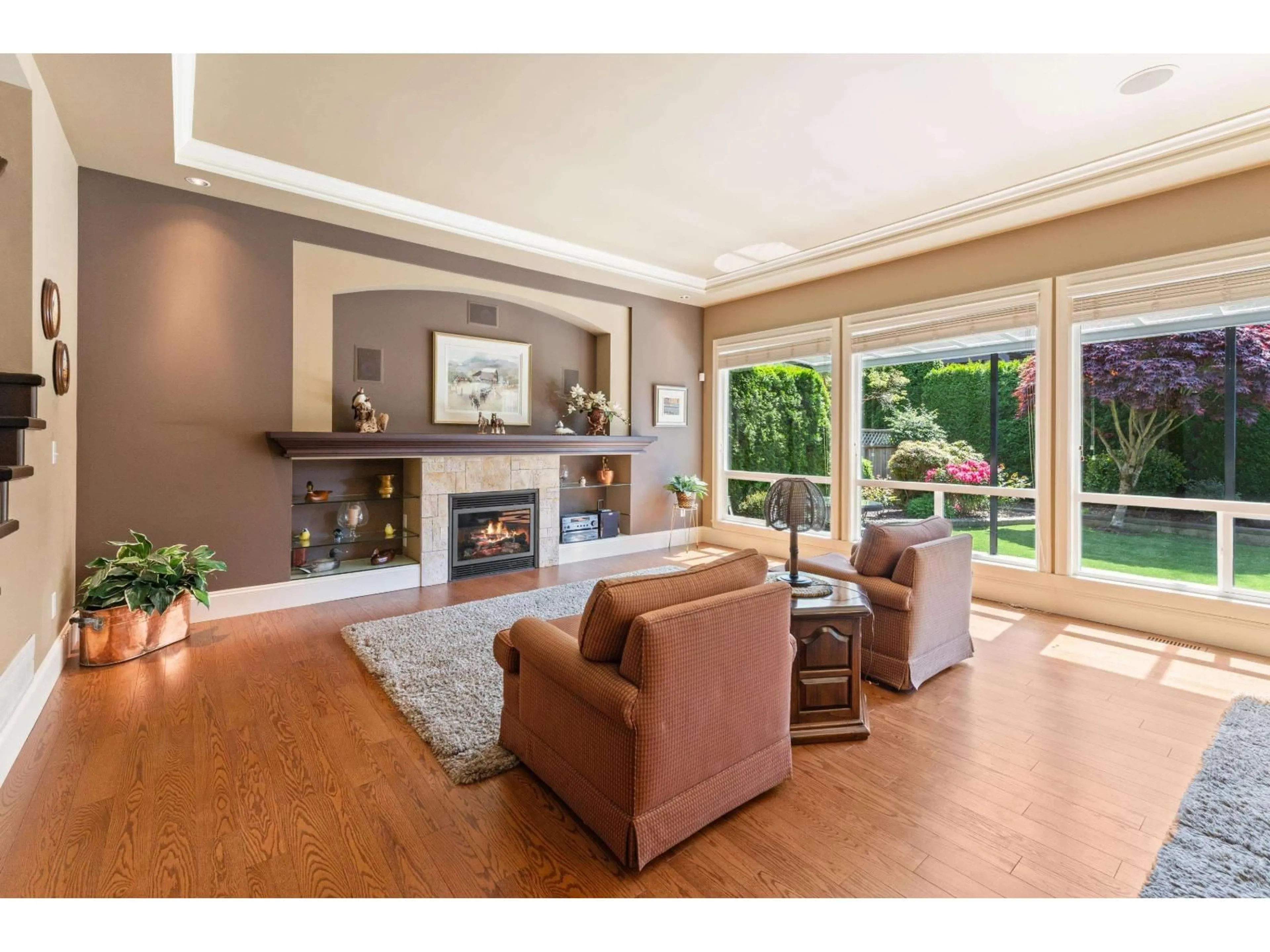 Living room with furniture, wood/laminate floor for 16254 26B AVENUE, Surrey British Columbia V3S6Z2