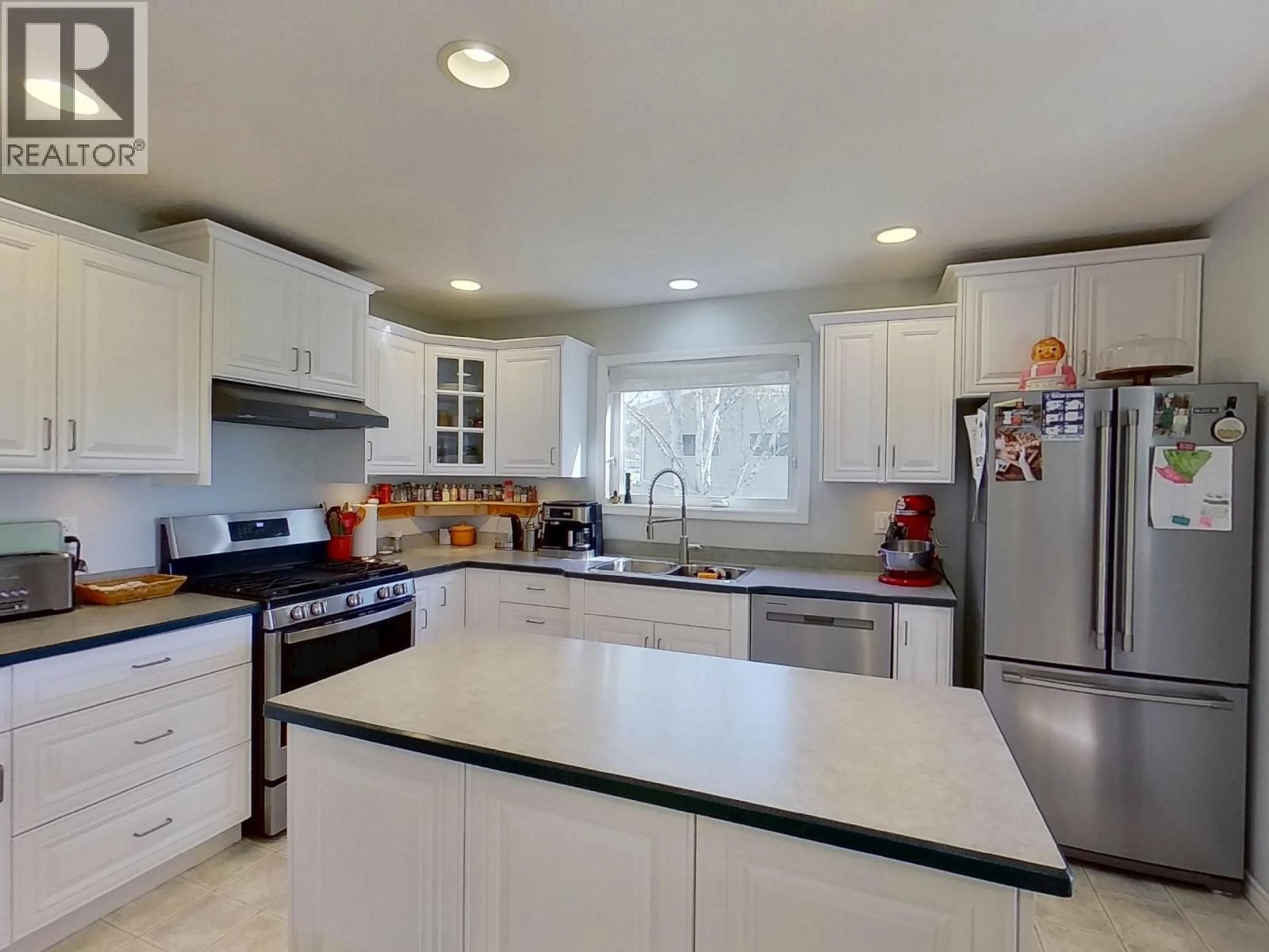 Open concept kitchen, ceramic/tile floor for 229 GROSZ ROAD, Quesnel British Columbia V2J4G1