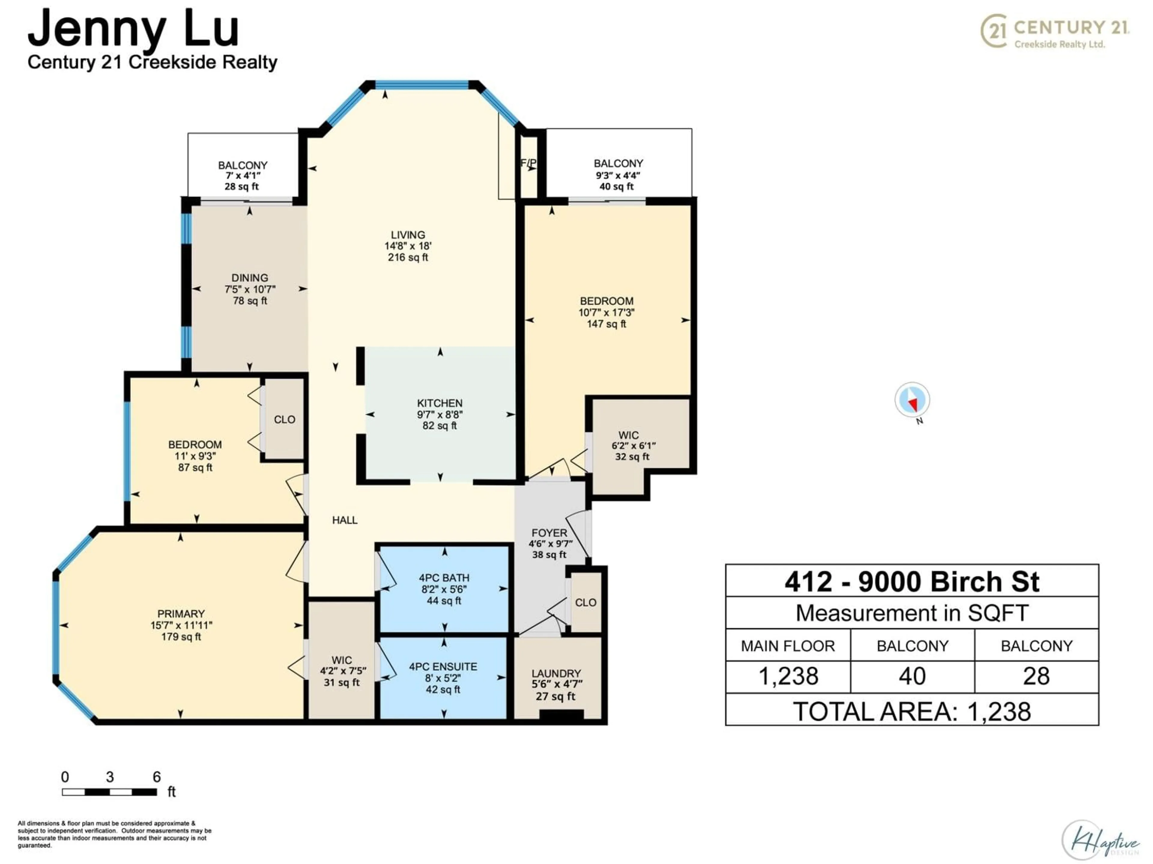 Floor plan for 412 - 9000 BIRCH STREET, Chilliwack British Columbia V2P8G2