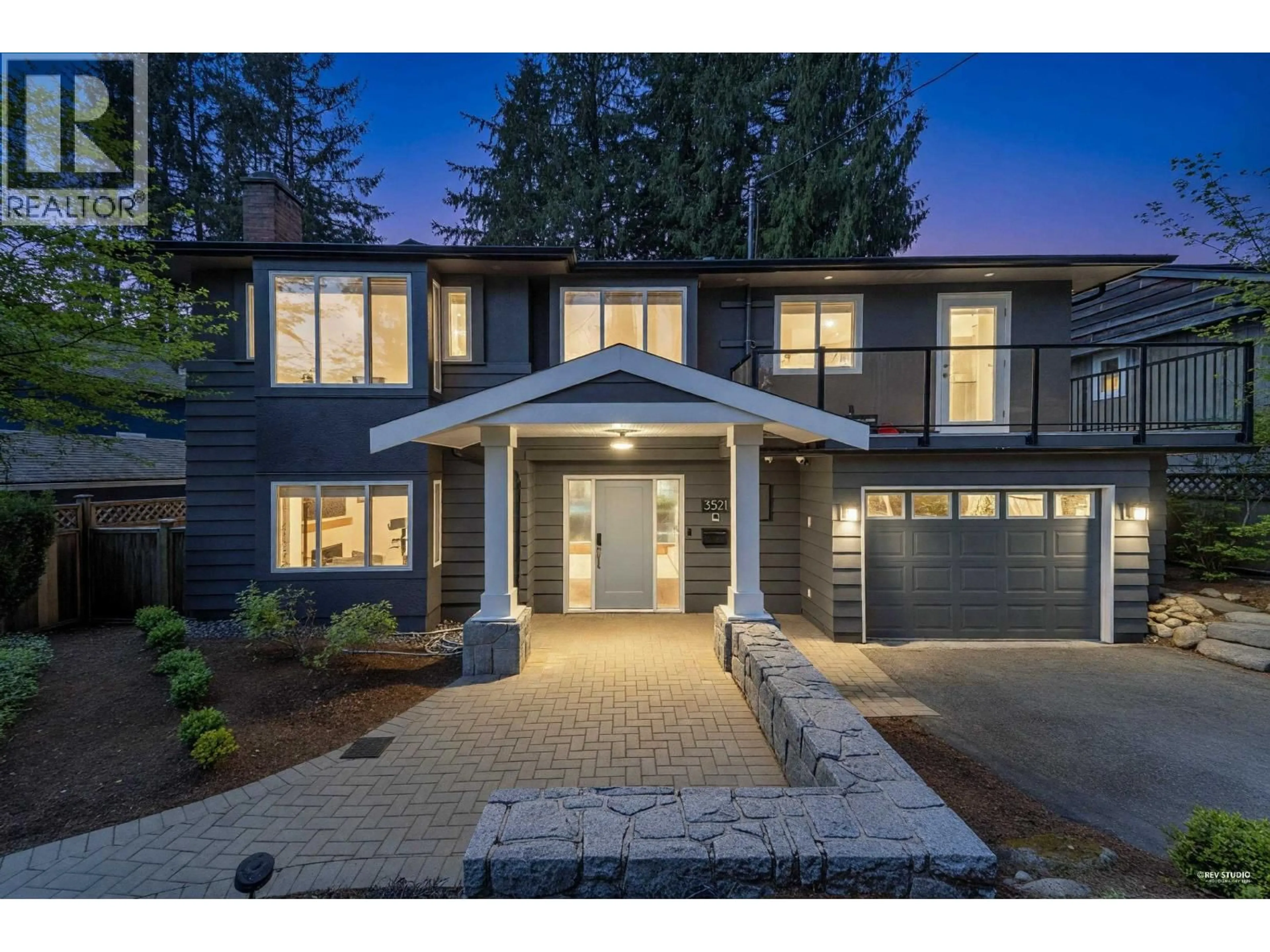 Home with brick exterior material, street for 3521 DUVAL ROAD, North Vancouver British Columbia V7J3E8