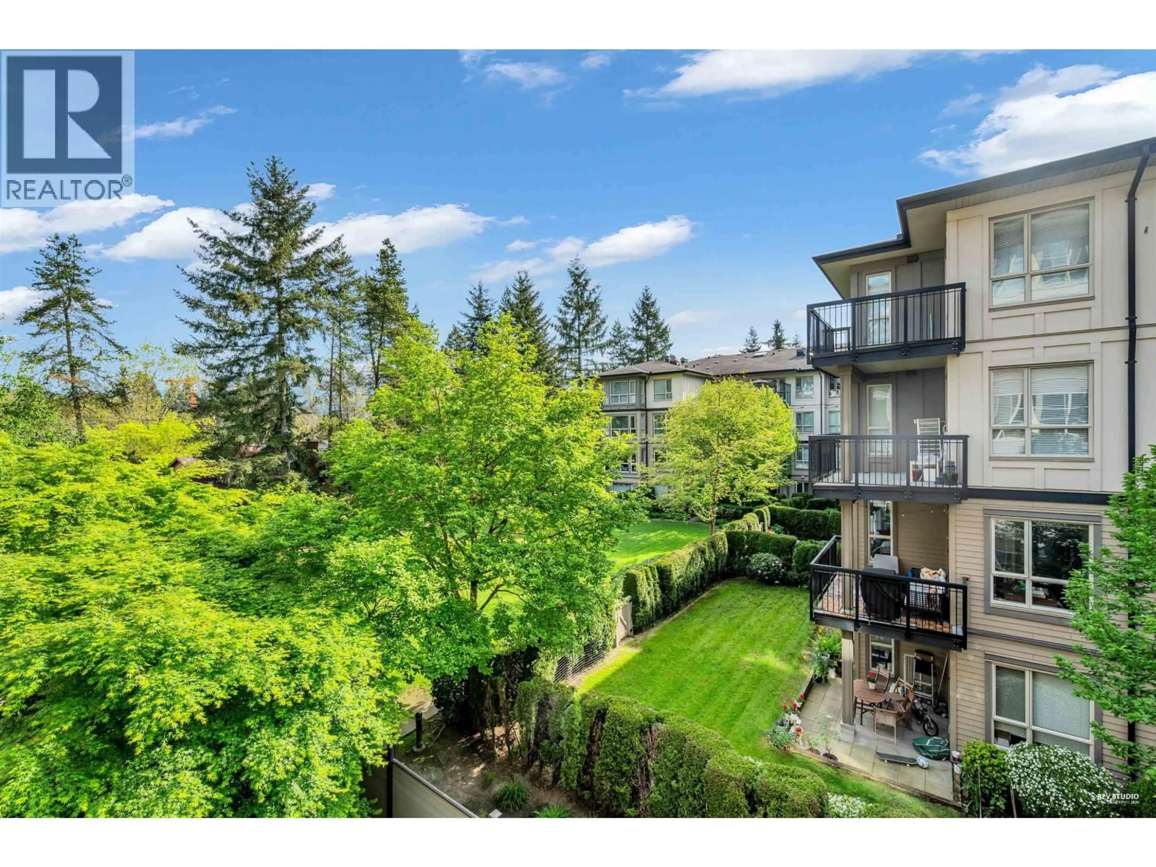 A pic from outside/outdoor area/front of a property/back of a property/a pic from drone, water/lake/river/ocean view for 307 - 1152 WINDSOR MEWS, Coquitlam British Columbia V3B0N1