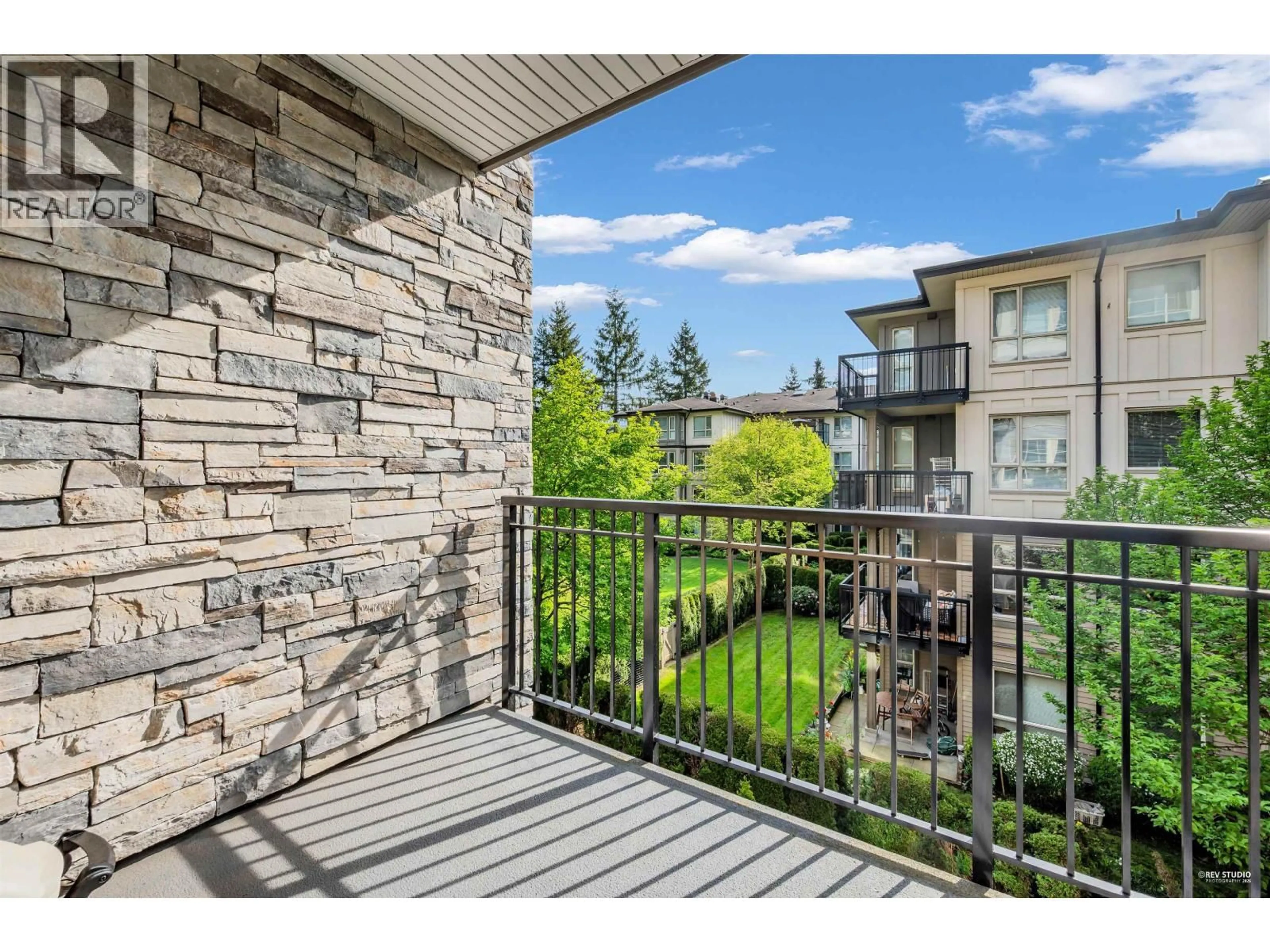 Patio, mountain view for 307 - 1152 WINDSOR MEWS, Coquitlam British Columbia V3B0N1