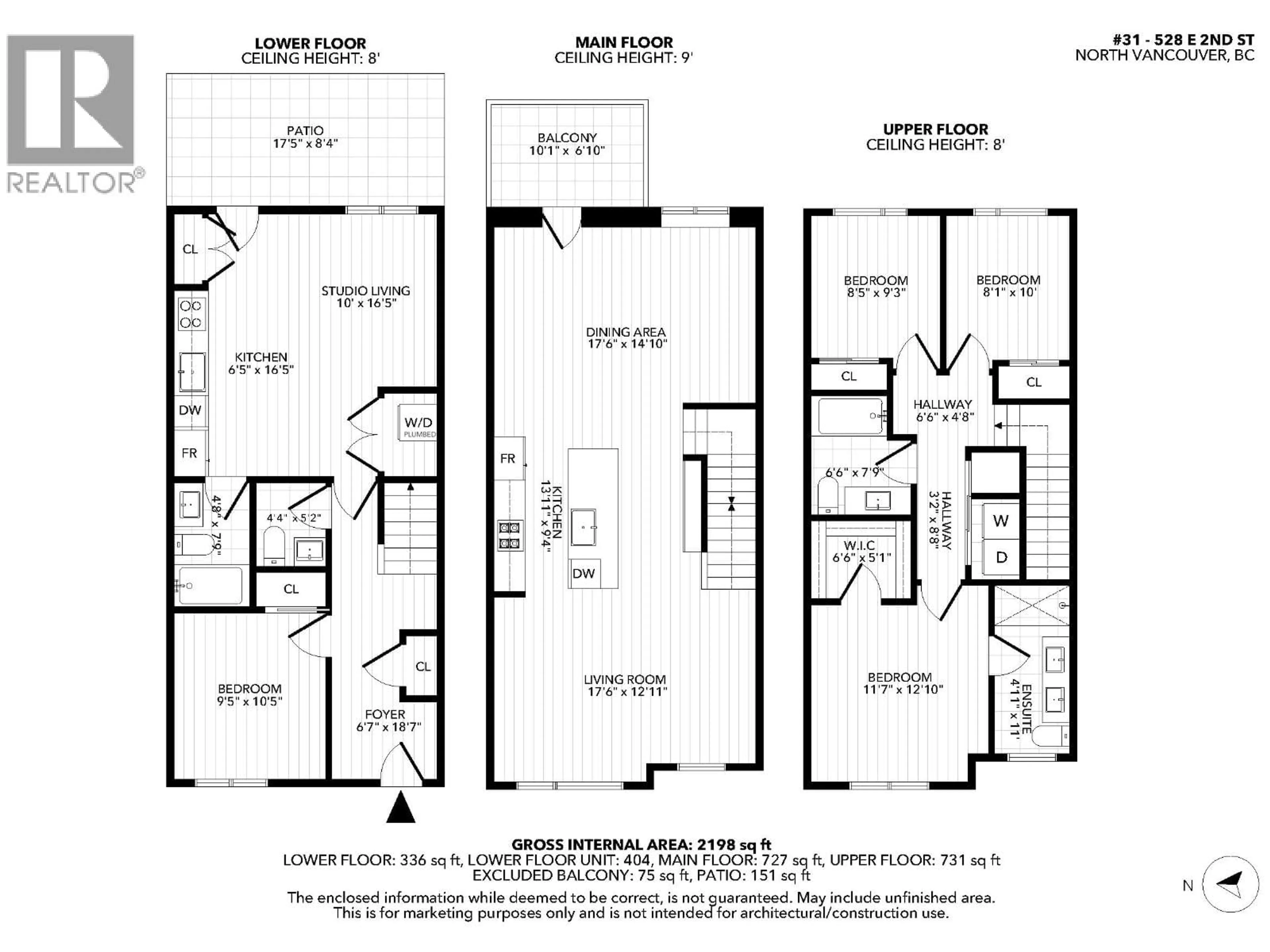 Floor plan for 31 - 528 2ND STREET, North Vancouver British Columbia V7L0G8