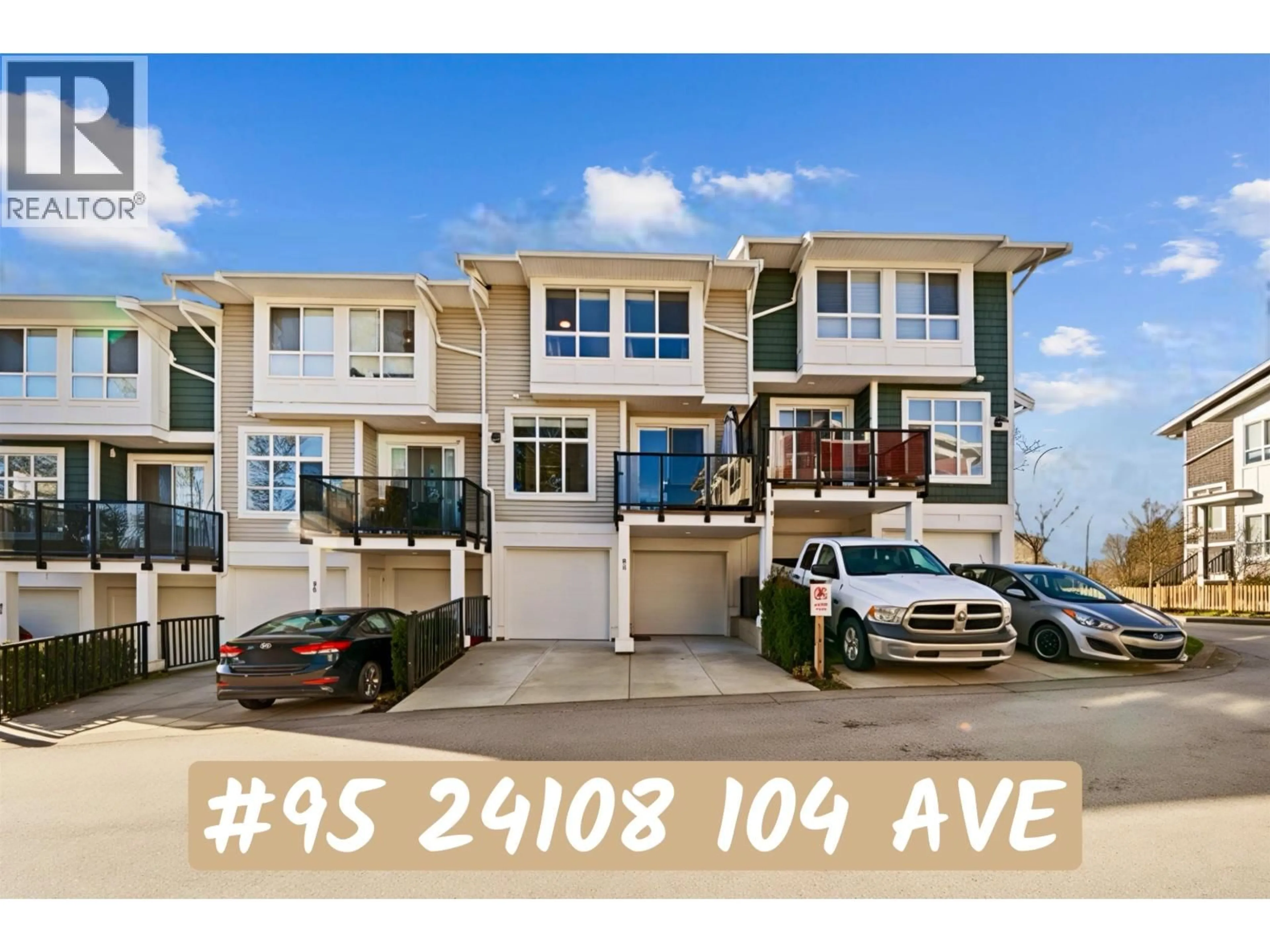A pic from outside/outdoor area/front of a property/back of a property/a pic from drone, unknown for 95 - 24108 104 AVENUE, Maple Ridge British Columbia V2W0J5