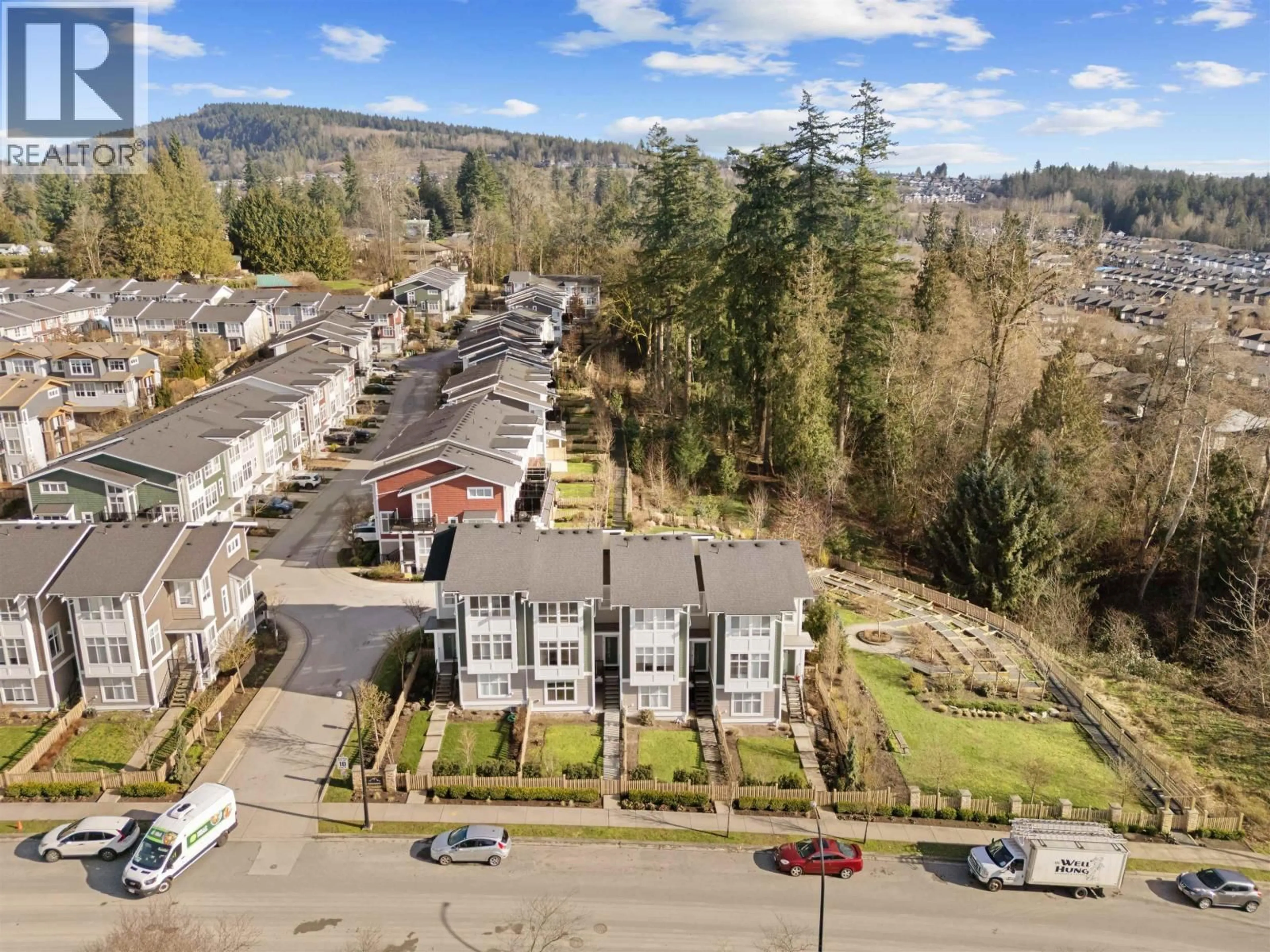 A pic from outside/outdoor area/front of a property/back of a property/a pic from drone, mountain view for 95 - 24108 104 AVENUE, Maple Ridge British Columbia V2W0J5