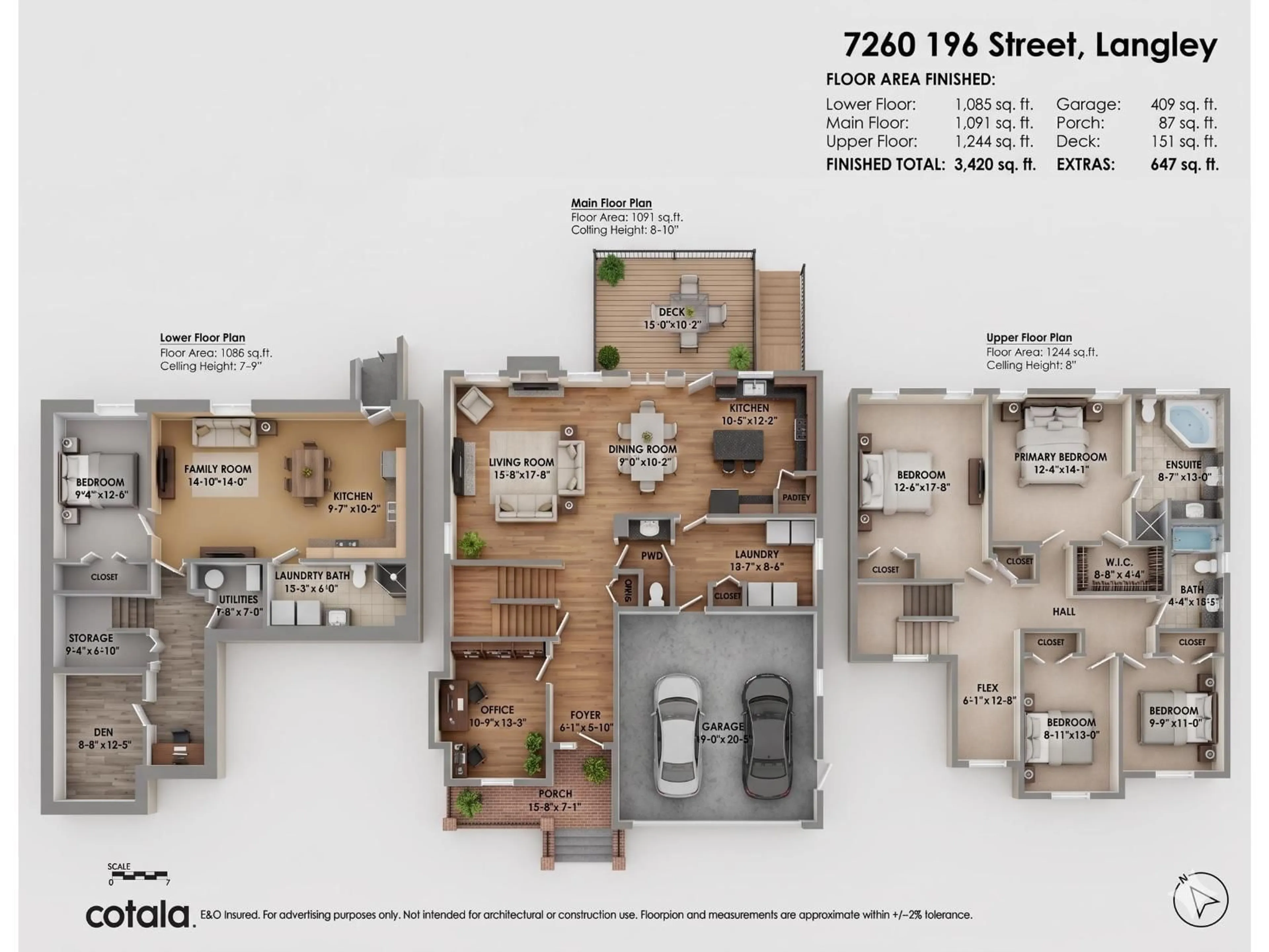Floor plan for 7260 196 STREET, Langley British Columbia V2Y3C3
