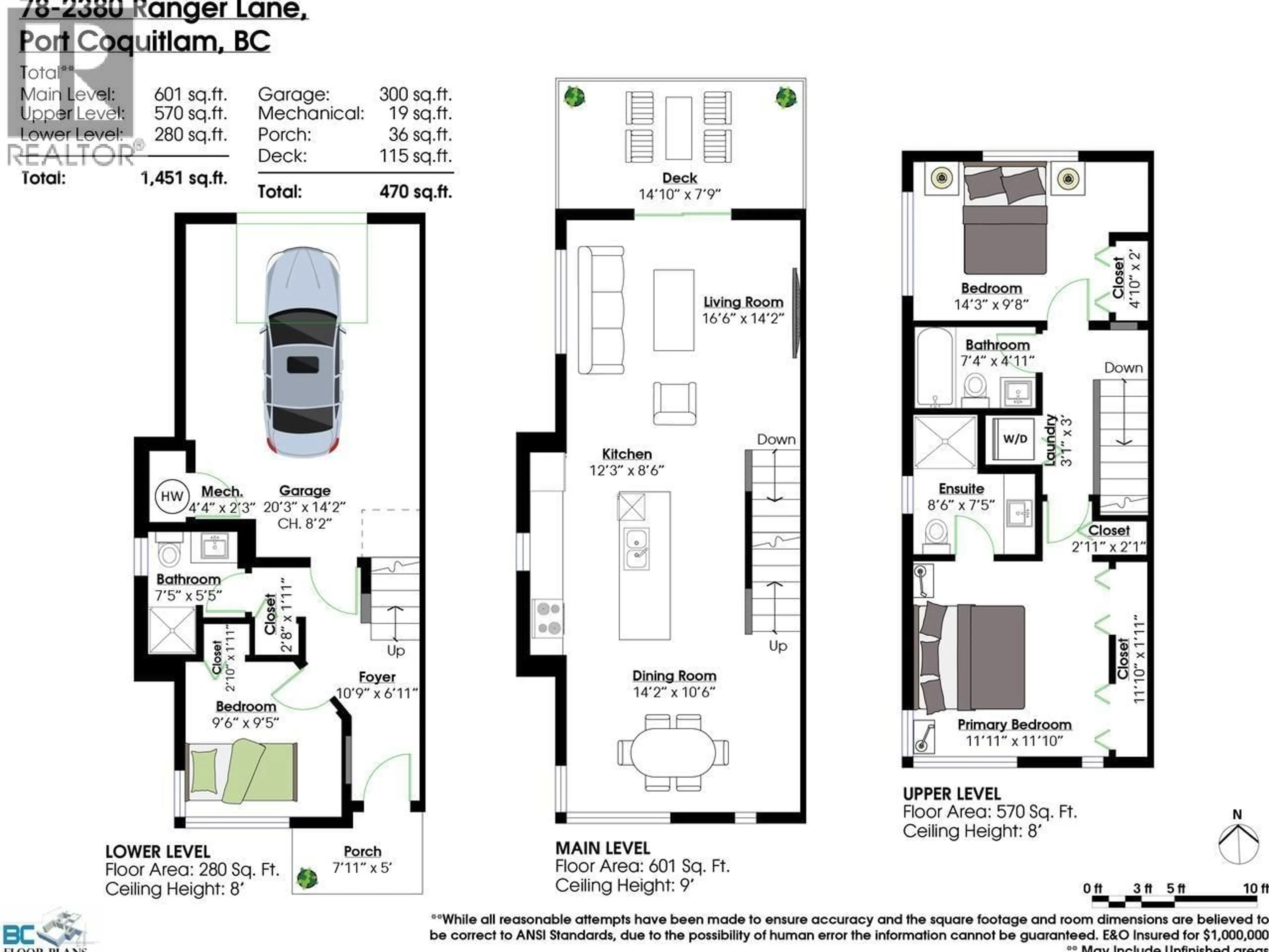 Floor plan for 78 - 2380 RANGER LANE, Port Coquitlam British Columbia V3B0M4