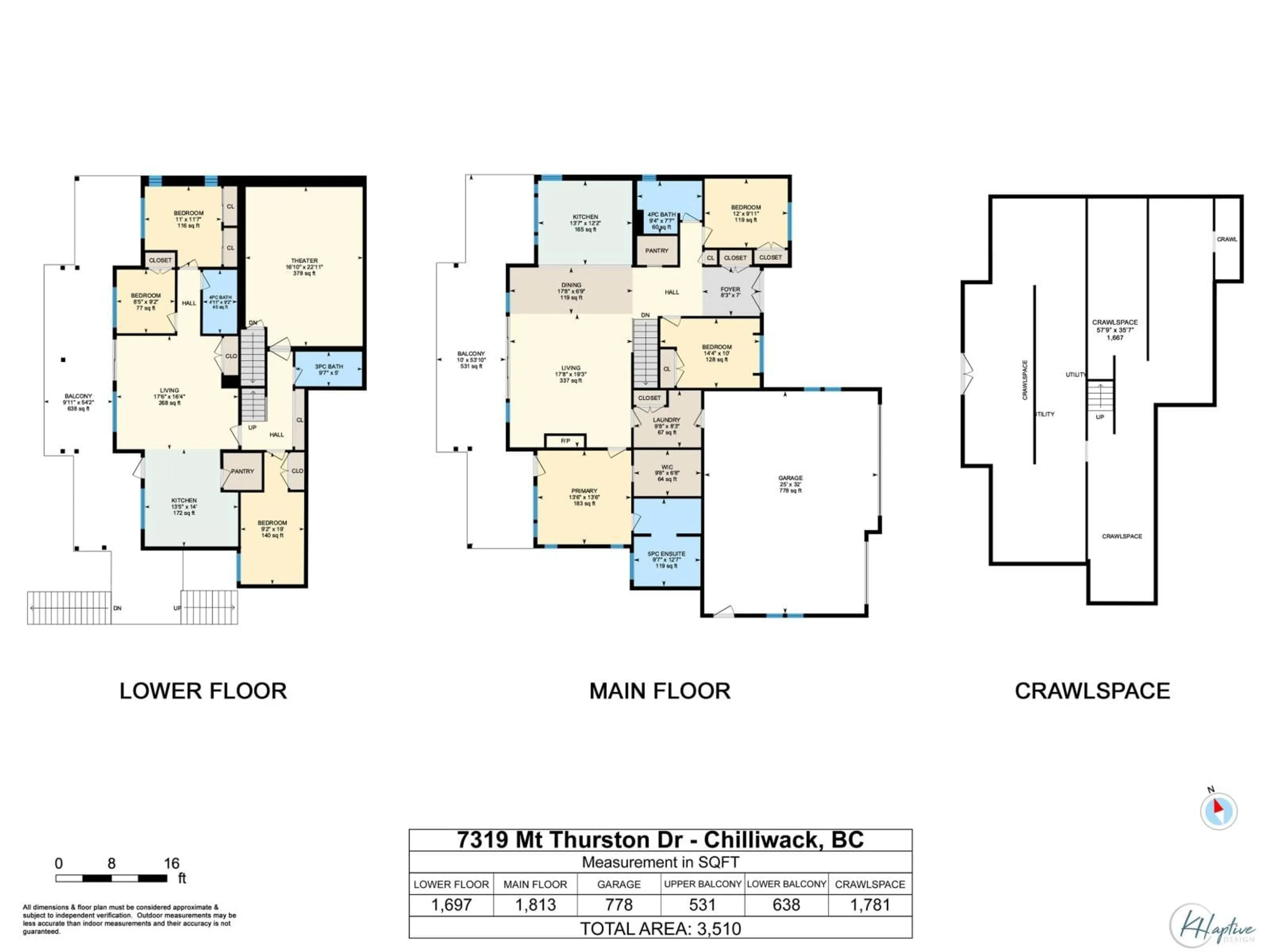 Floor plan for 7319 MOUNT THURSTON DRIVE, Chilliwack British Columbia V4Z0A3