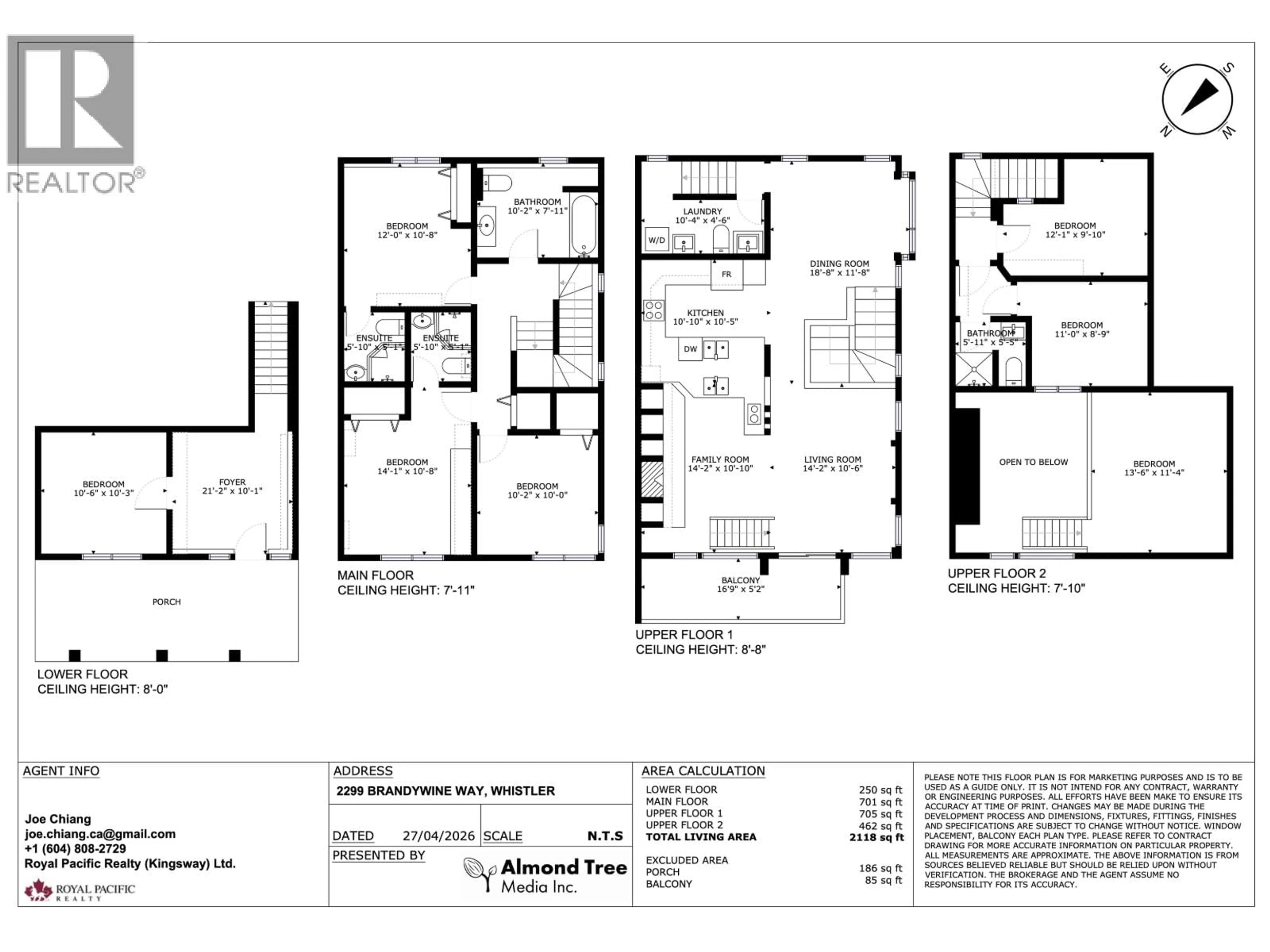 Floor plan for 2299 BRANDYWINE WAY, Whistler British Columbia V8E0A8