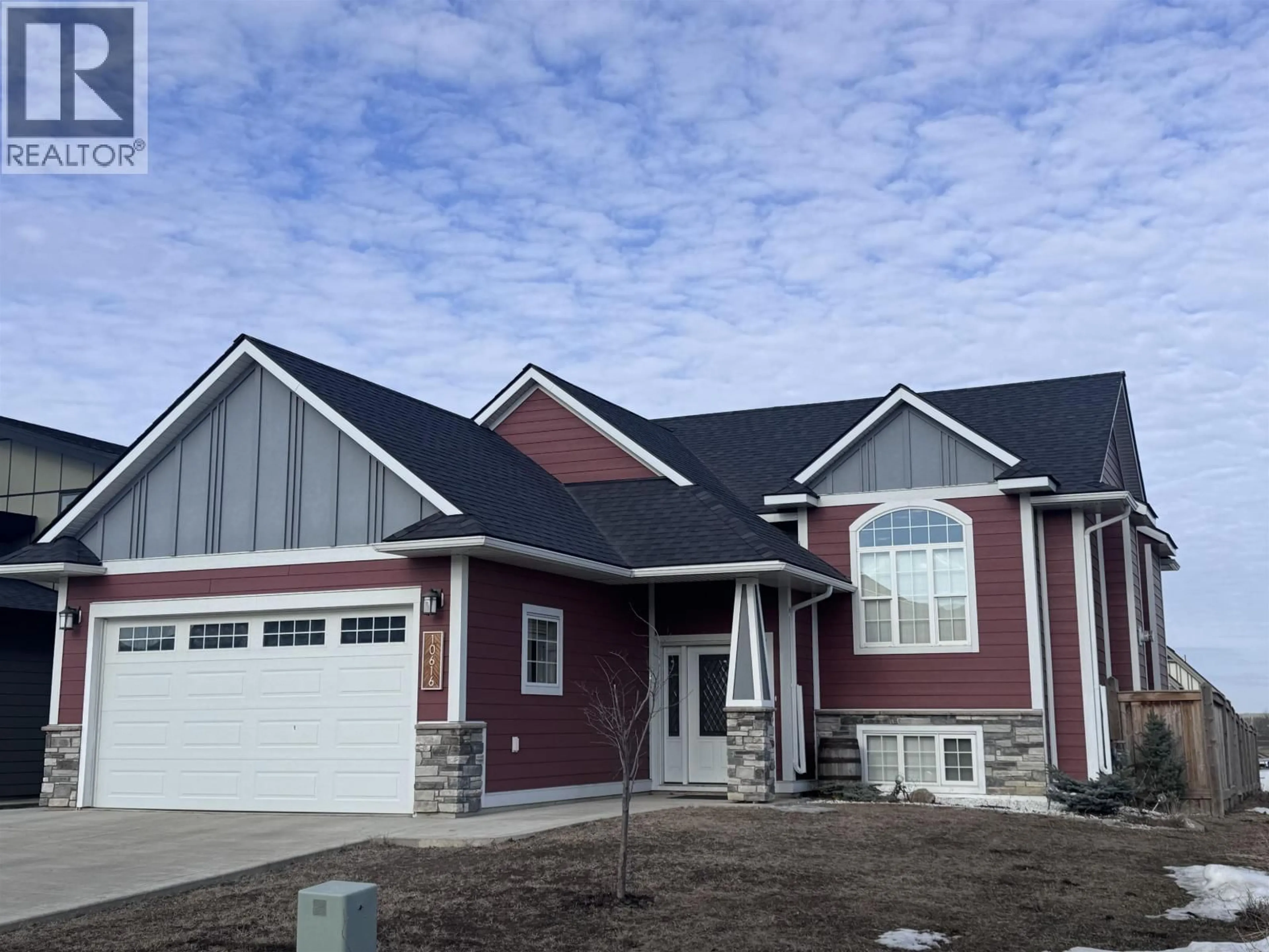 Home with vinyl exterior material, street for 10616 110 STREET, Fort St. John British Columbia V1J0N3