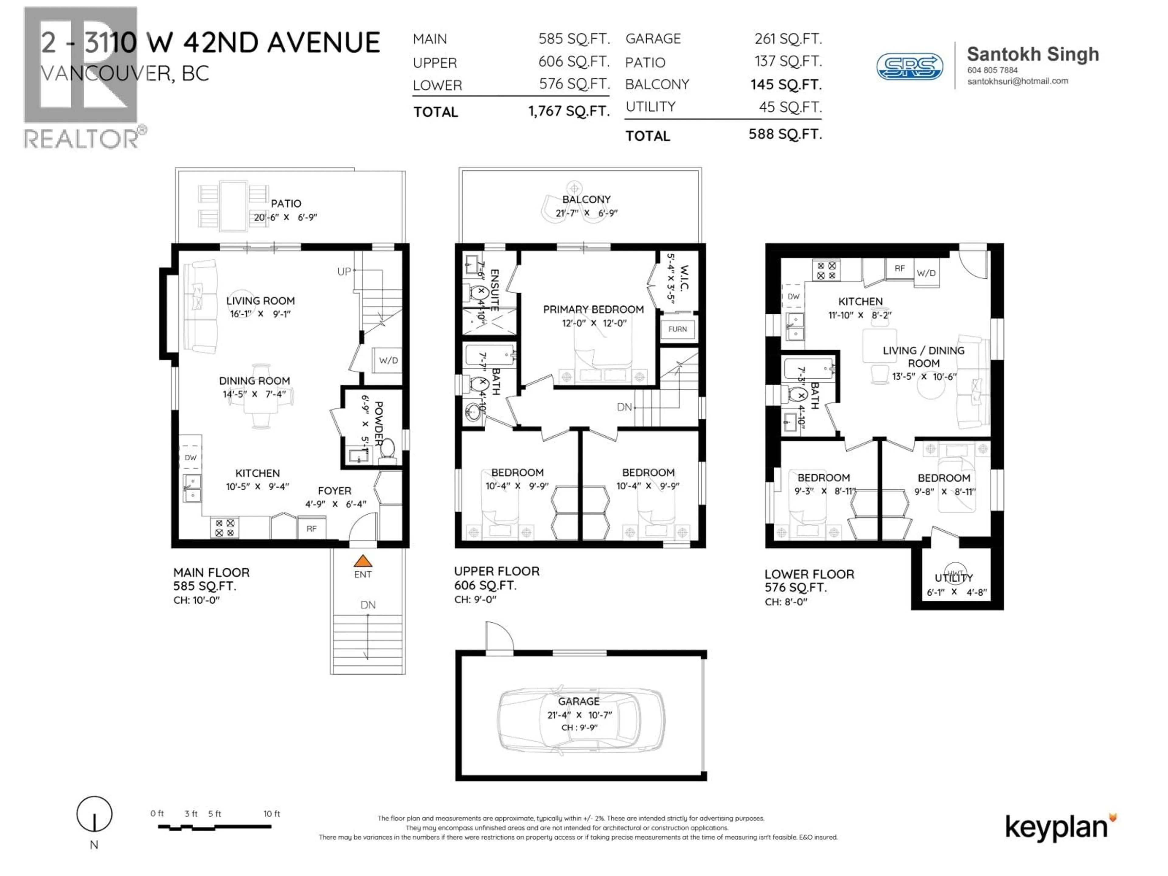 Floor plan for 3112 42ND AVENUE, Vancouver British Columbia V6N3H2
