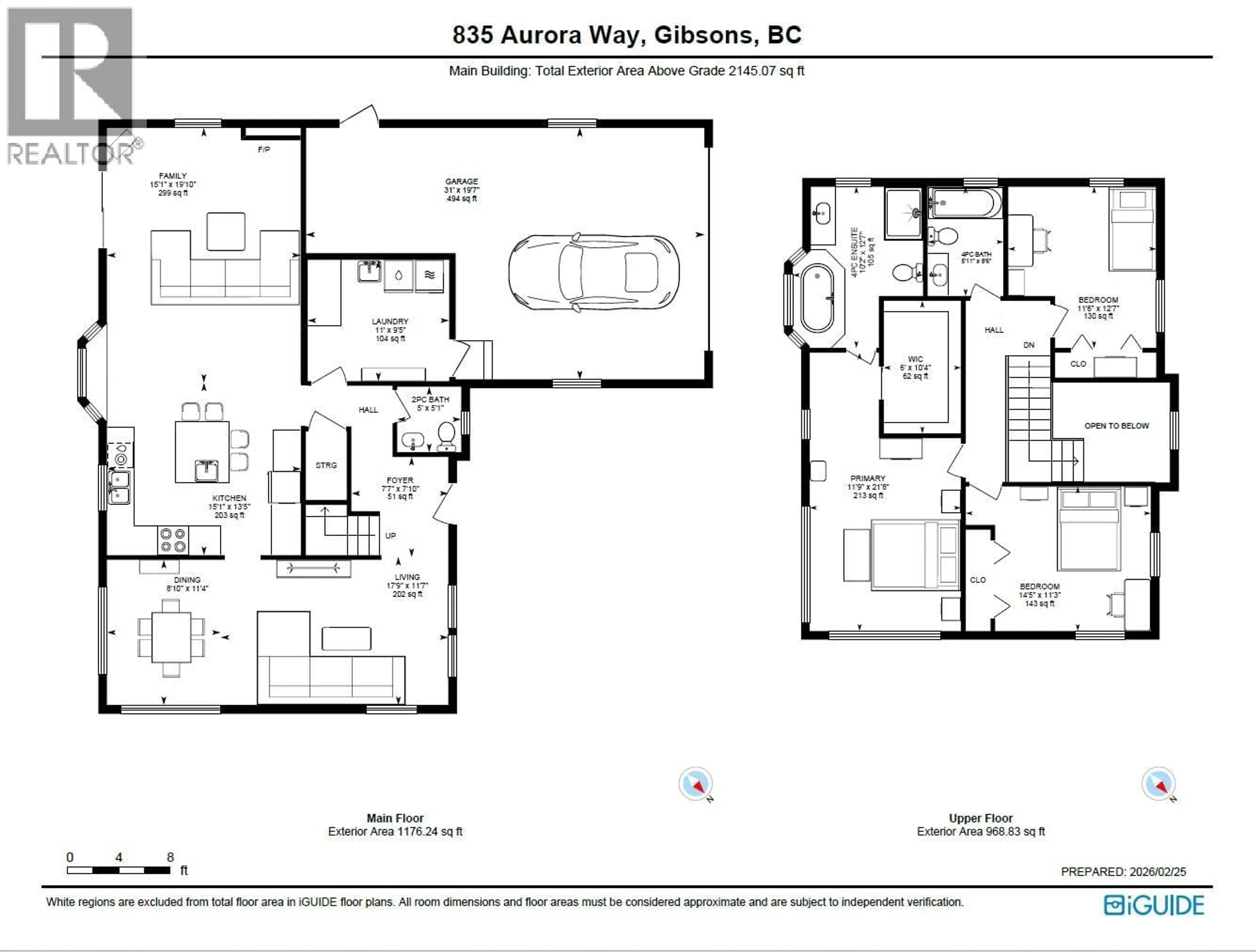 Floor plan for 835 AURORA WAY, Gibsons British Columbia V0N1V9