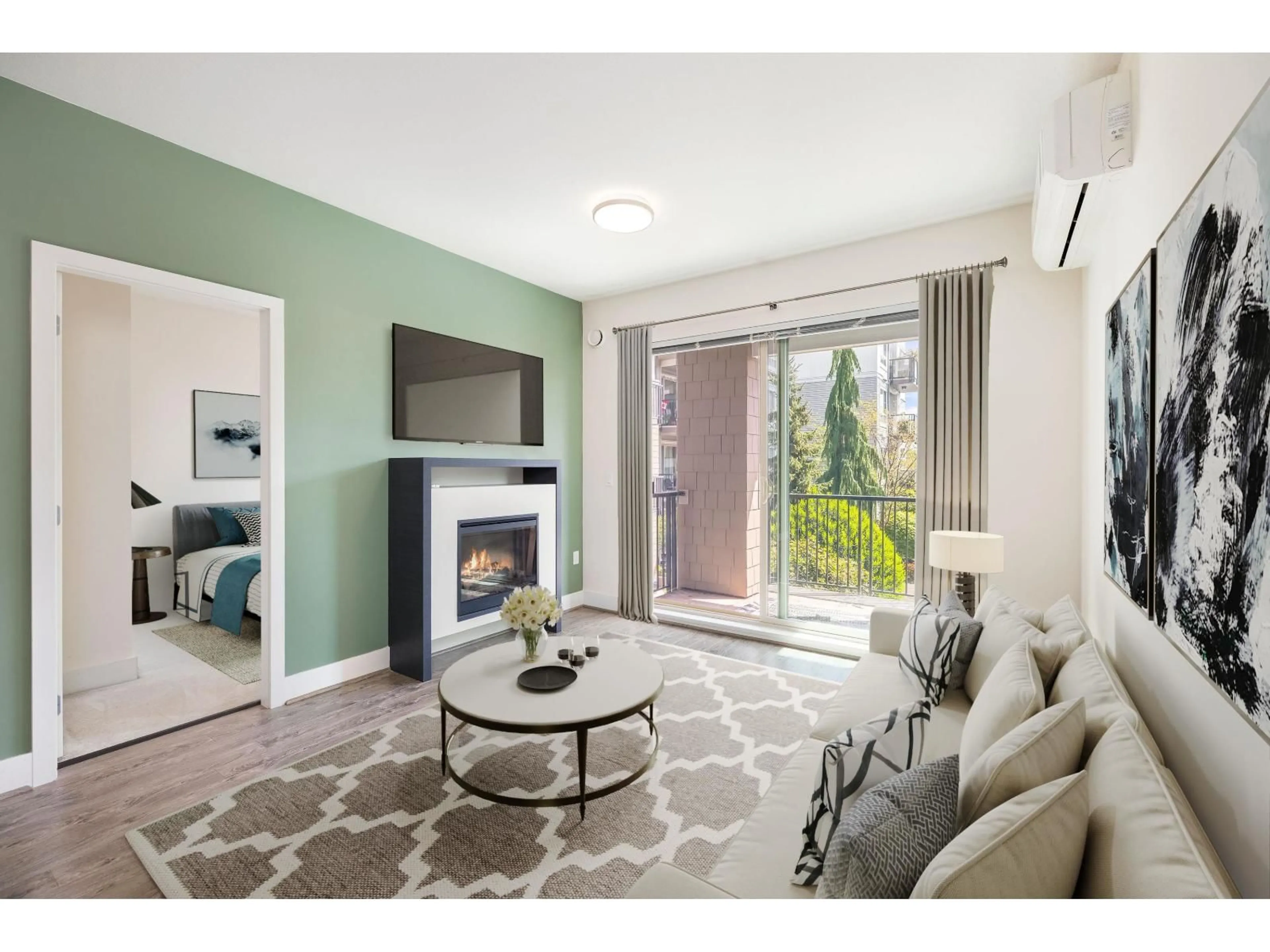 Living room with furniture, unknown for 207 - 6688 120 STREET, Surrey British Columbia V3W1T8