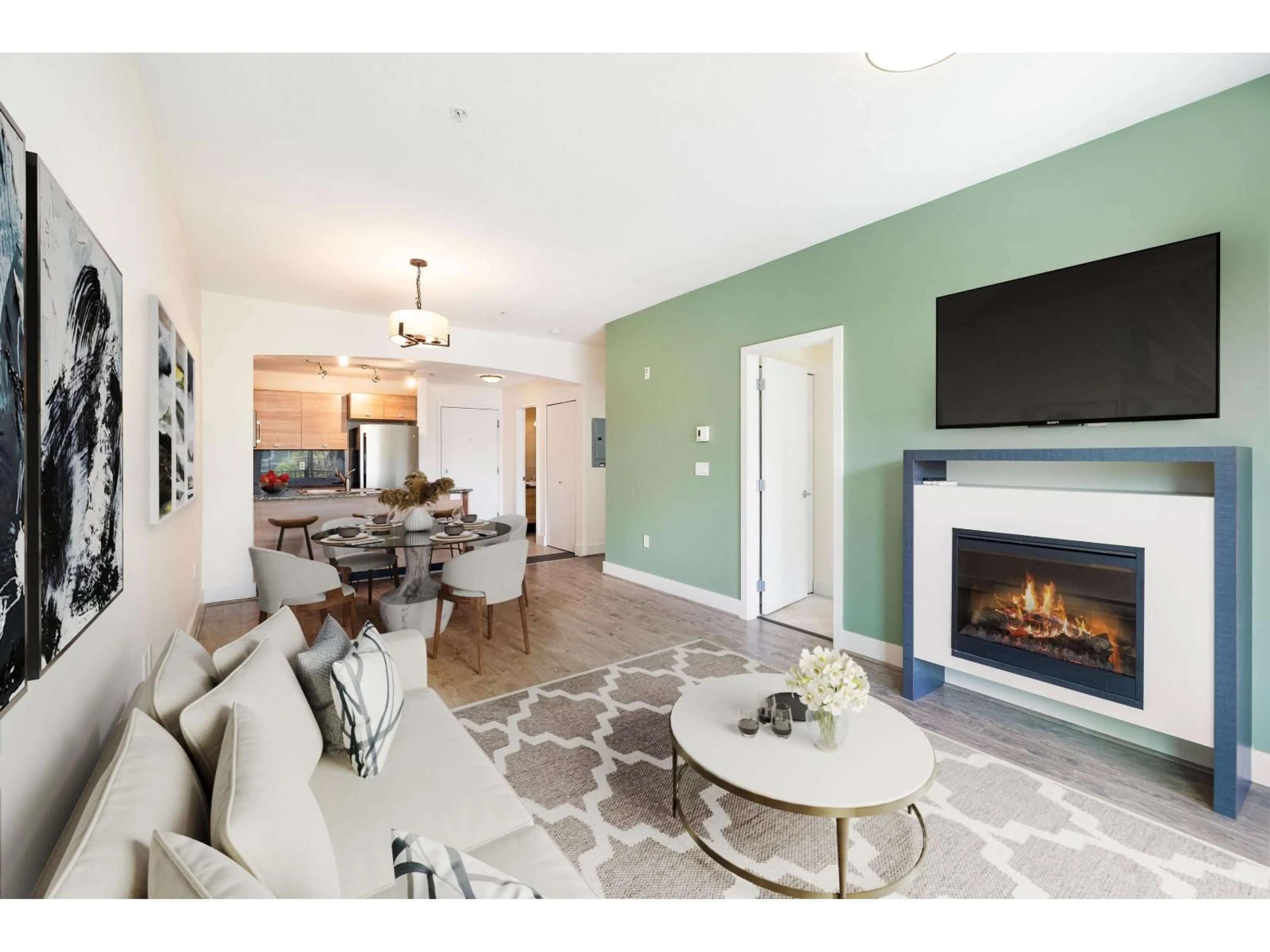 Living room with furniture, unknown for 207 - 6688 120 STREET, Surrey British Columbia V3W1T8