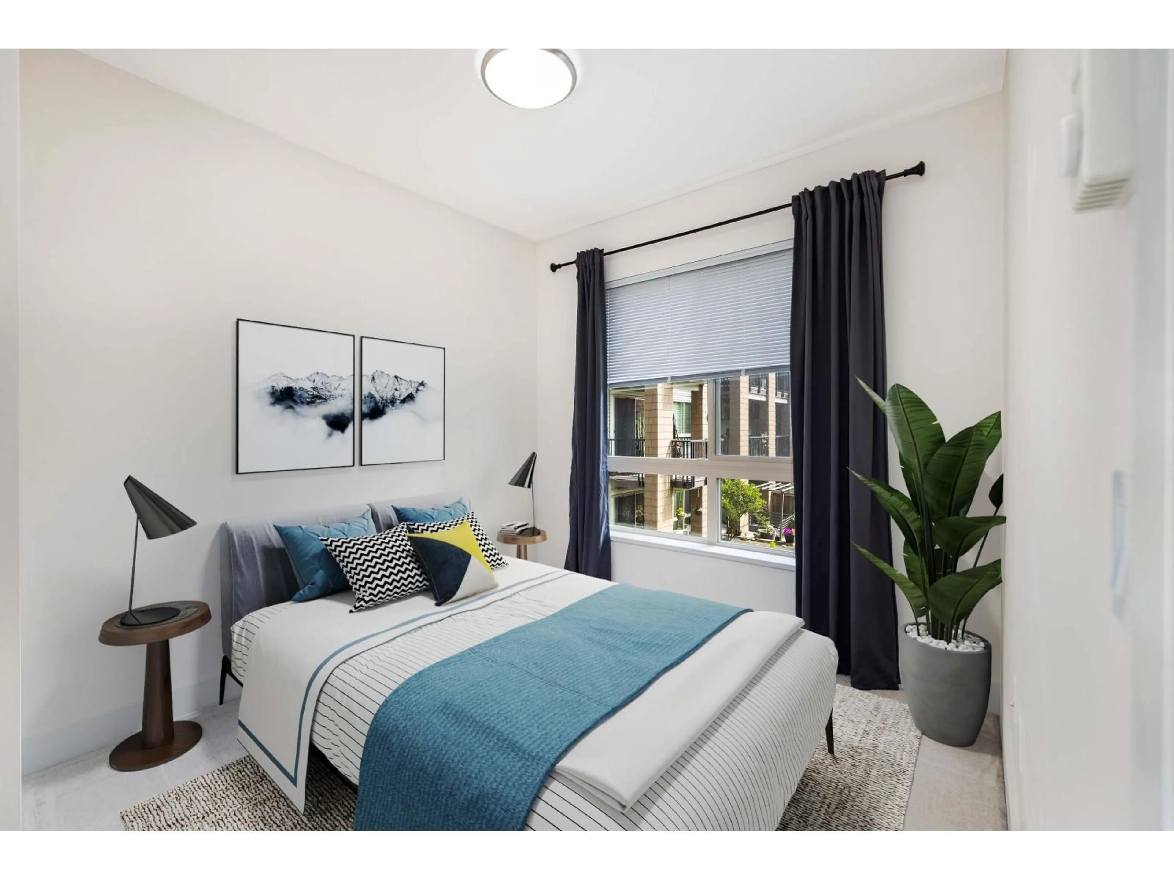 Bedroom with bed, carpet floor for 207 - 6688 120 STREET, Surrey British Columbia V3W1T8