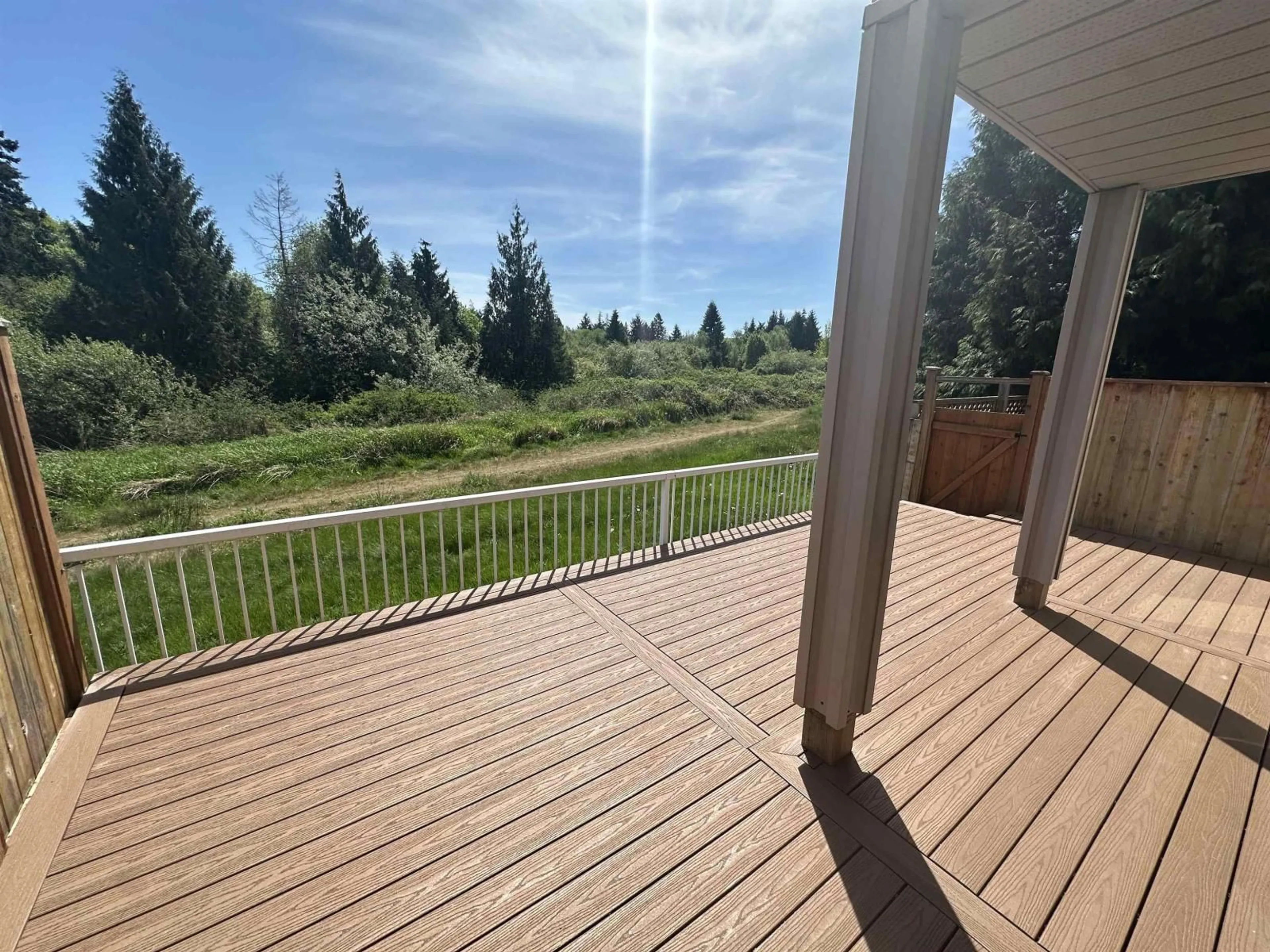 Patio, forest/trees view for 1 - 20484 53 AVENUE, Langley British Columbia V3A7S1