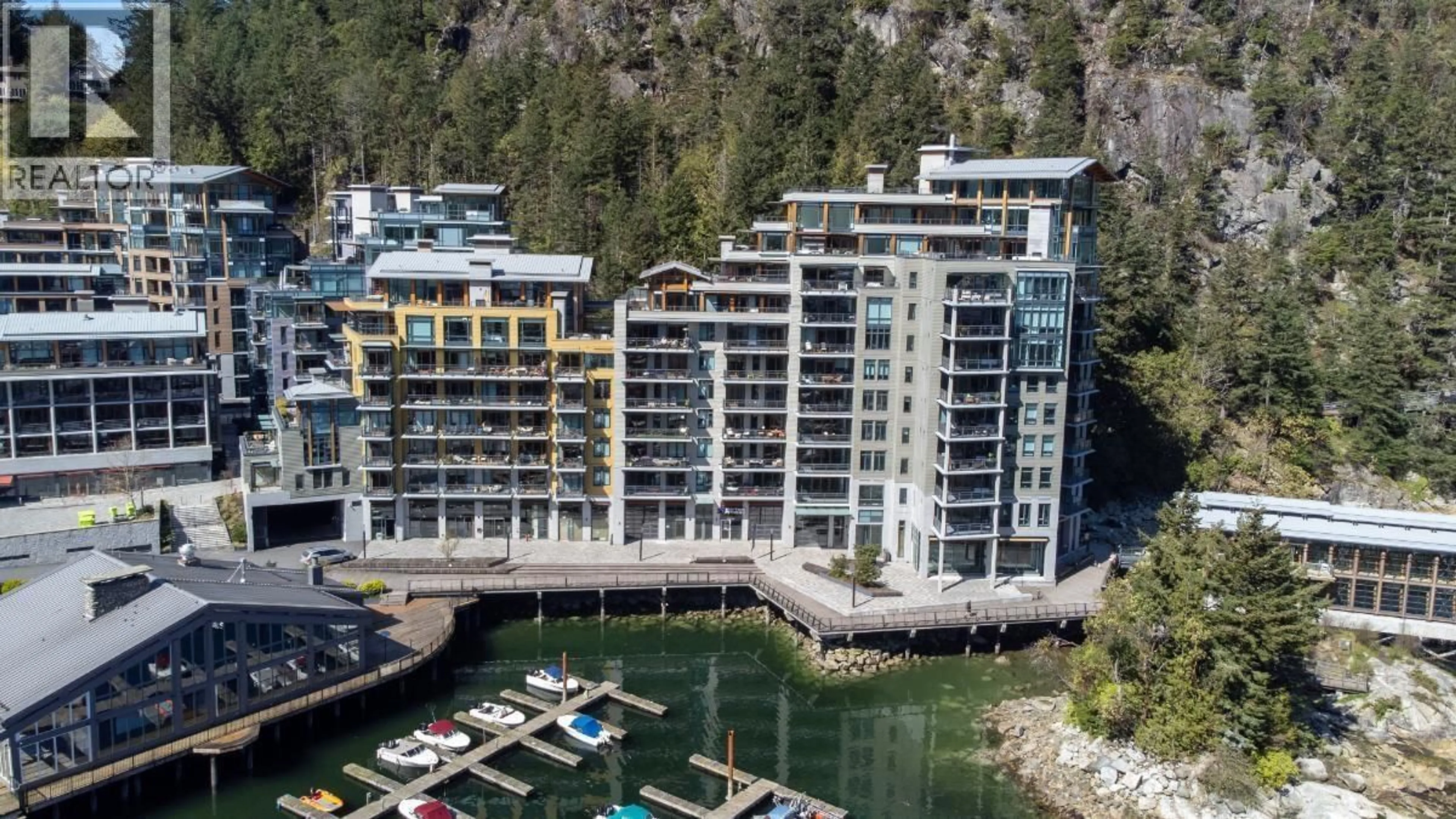 A pic from outside/outdoor area/front of a property/back of a property/a pic from drone, water/lake/river/ocean view for 406 - 6707 NELSON AVENUE, West Vancouver British Columbia V7W0A4