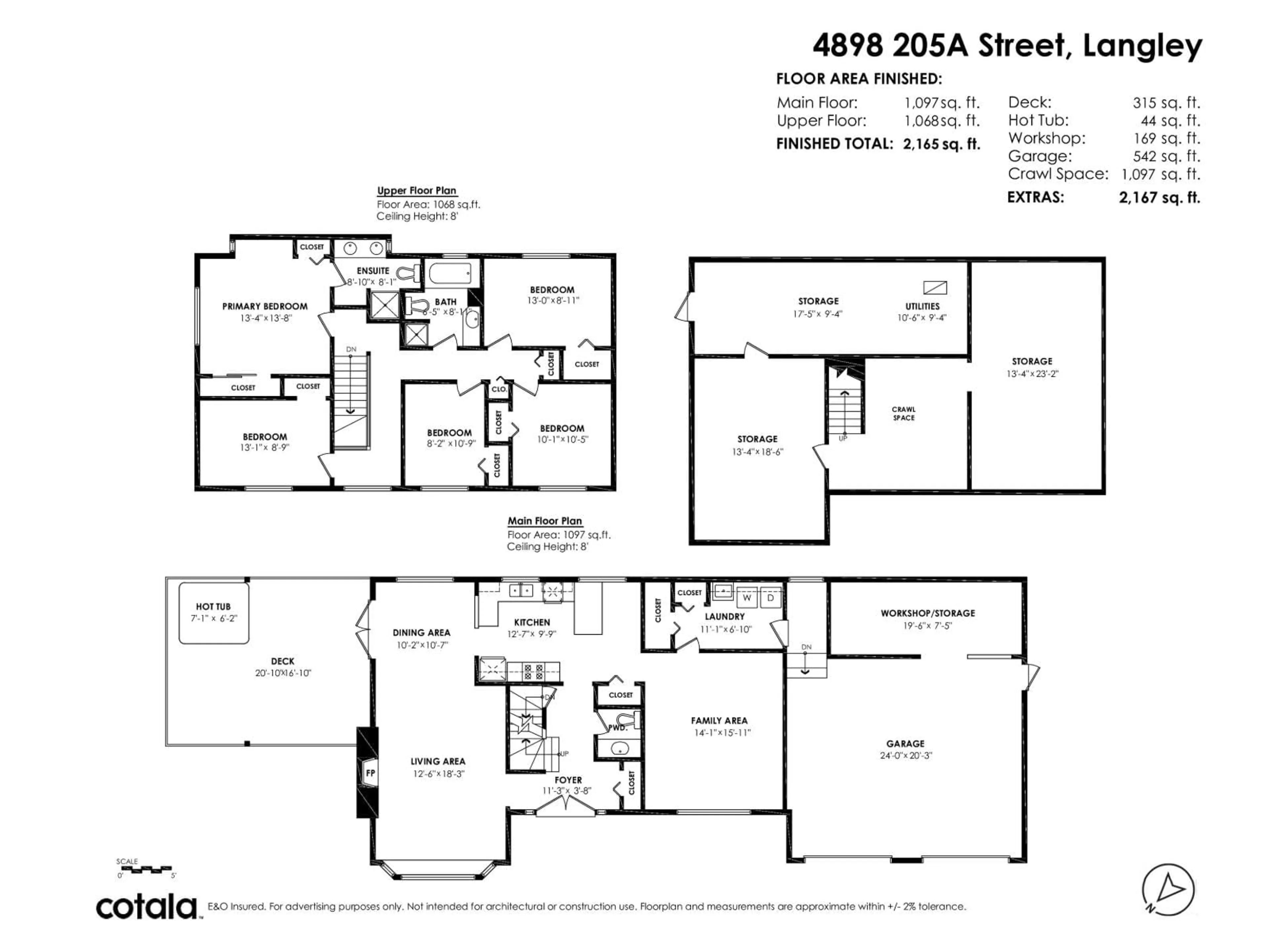 Floor plan for 4898 205A STREET, Langley British Columbia V3A5R1