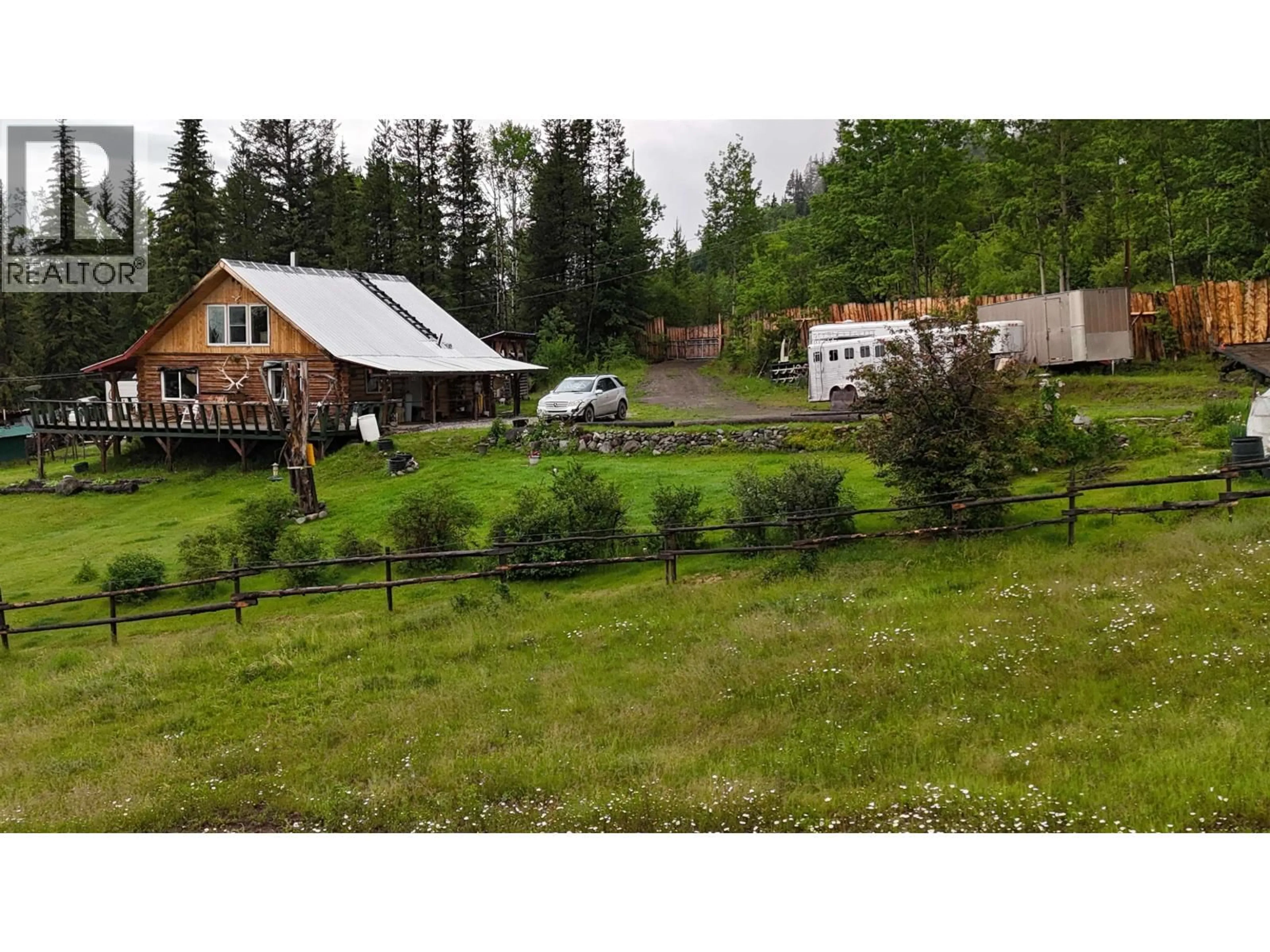 A pic from outside/outdoor area/front of a property/back of a property/a pic from drone, mountain view for 10260 NAZKO ROAD, Quesnel British Columbia V2J3H9