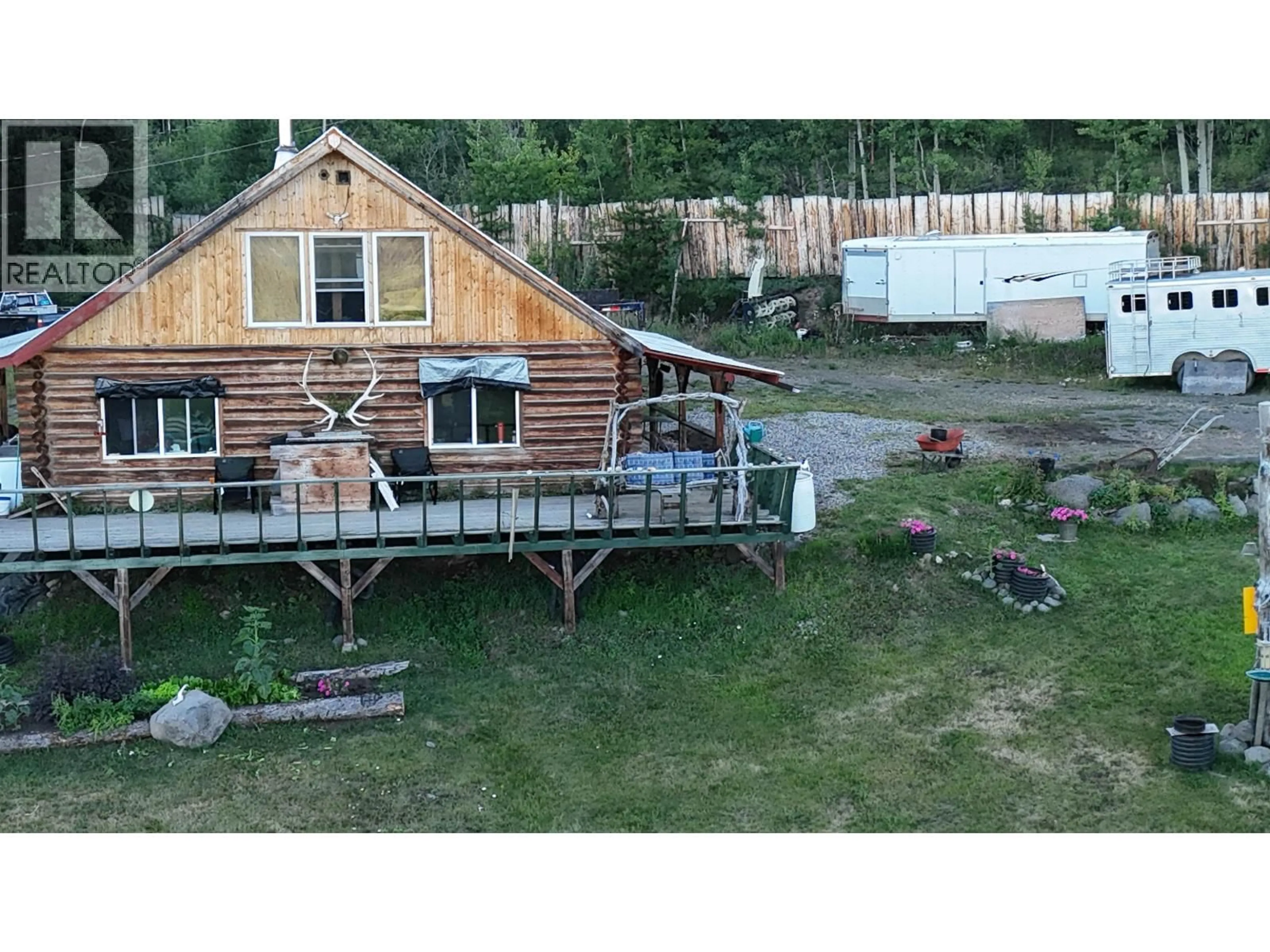 A pic from outside/outdoor area/front of a property/back of a property/a pic from drone, mountain view for 10260 NAZKO ROAD, Quesnel British Columbia V2J3H9
