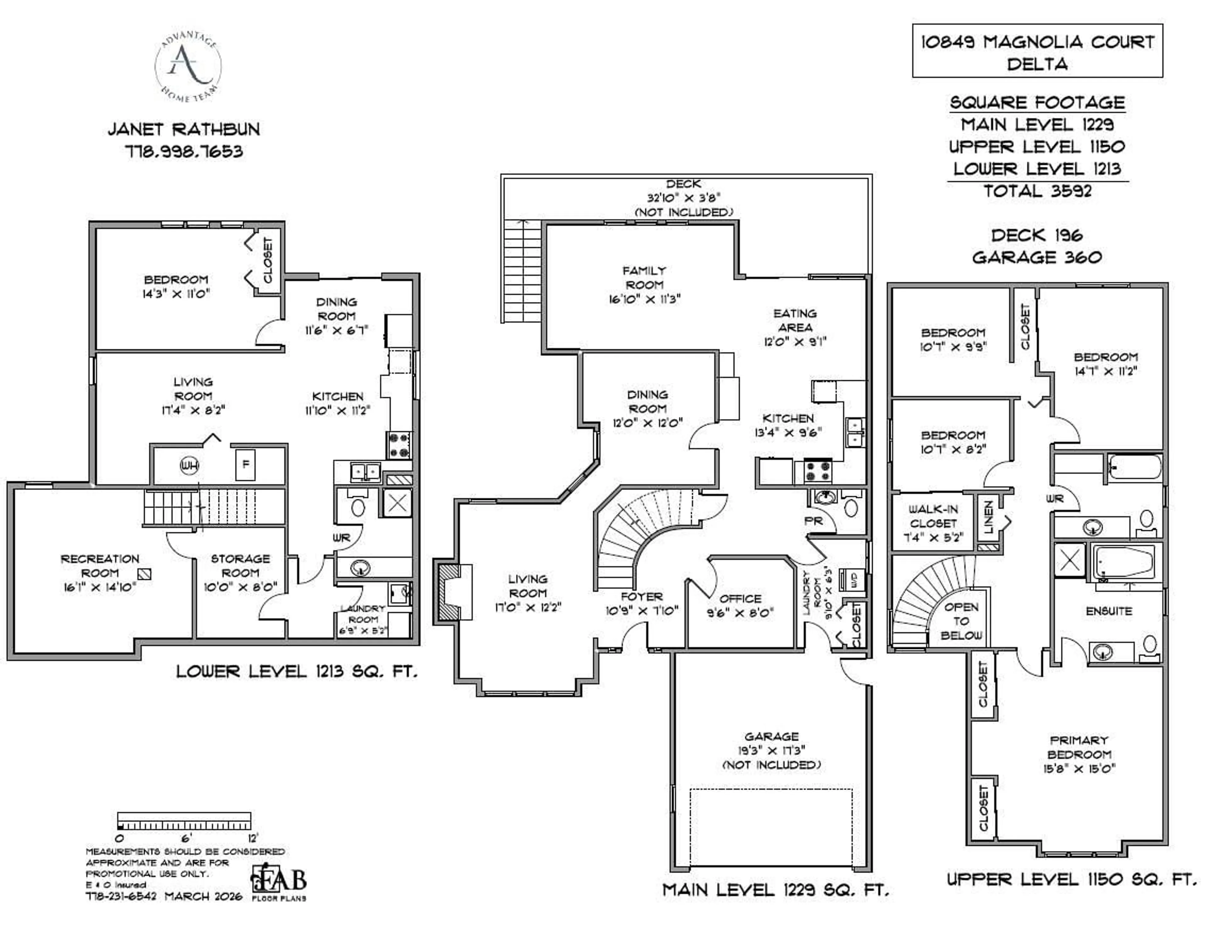 Floor plan for 10849 MAGNOLIA COURT, Delta British Columbia V4E3L6