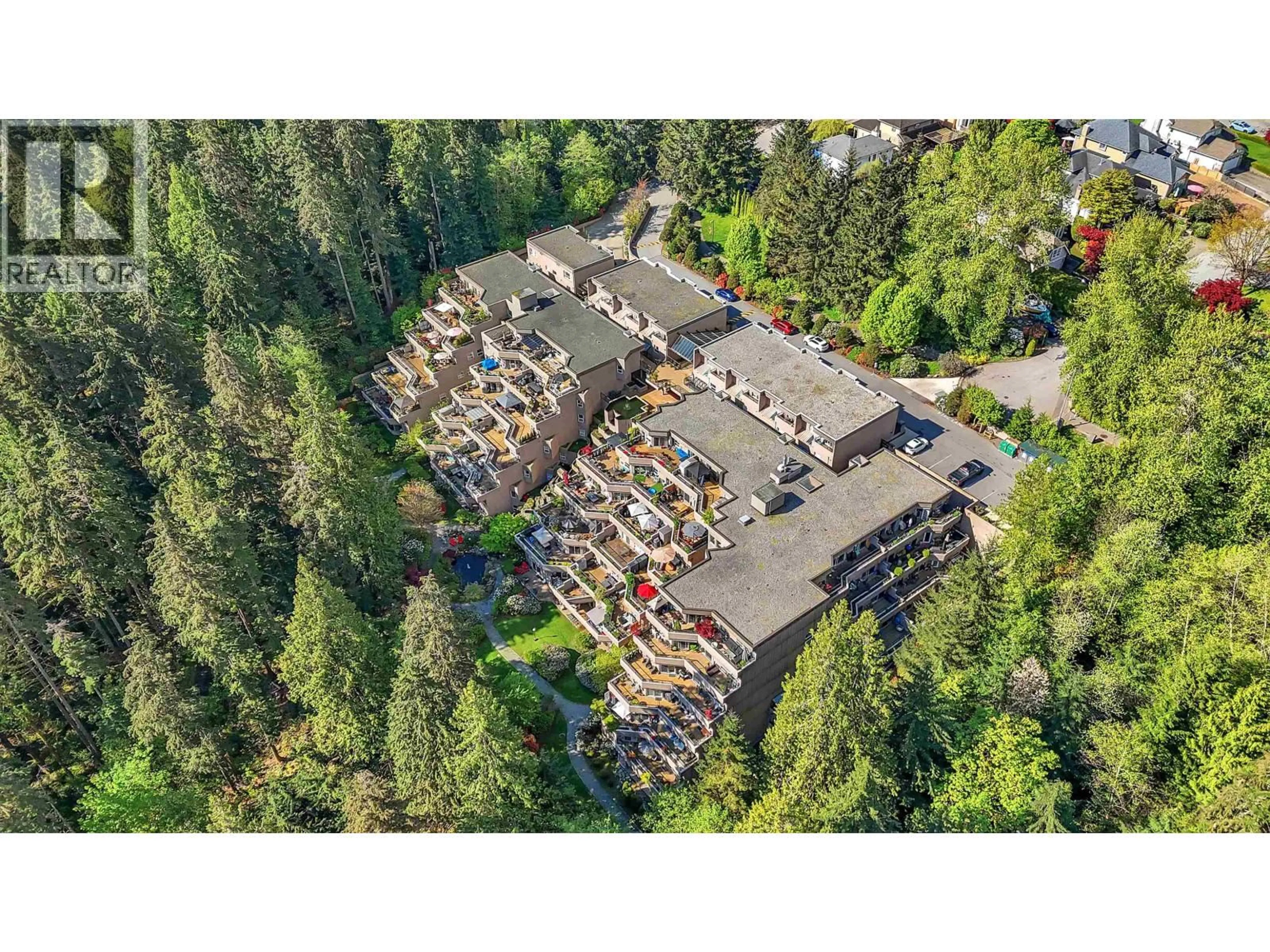 A pic from outside/outdoor area/front of a property/back of a property/a pic from drone, unknown for 207 - 1500 OSTLER COURT, North Vancouver British Columbia V7G2S2