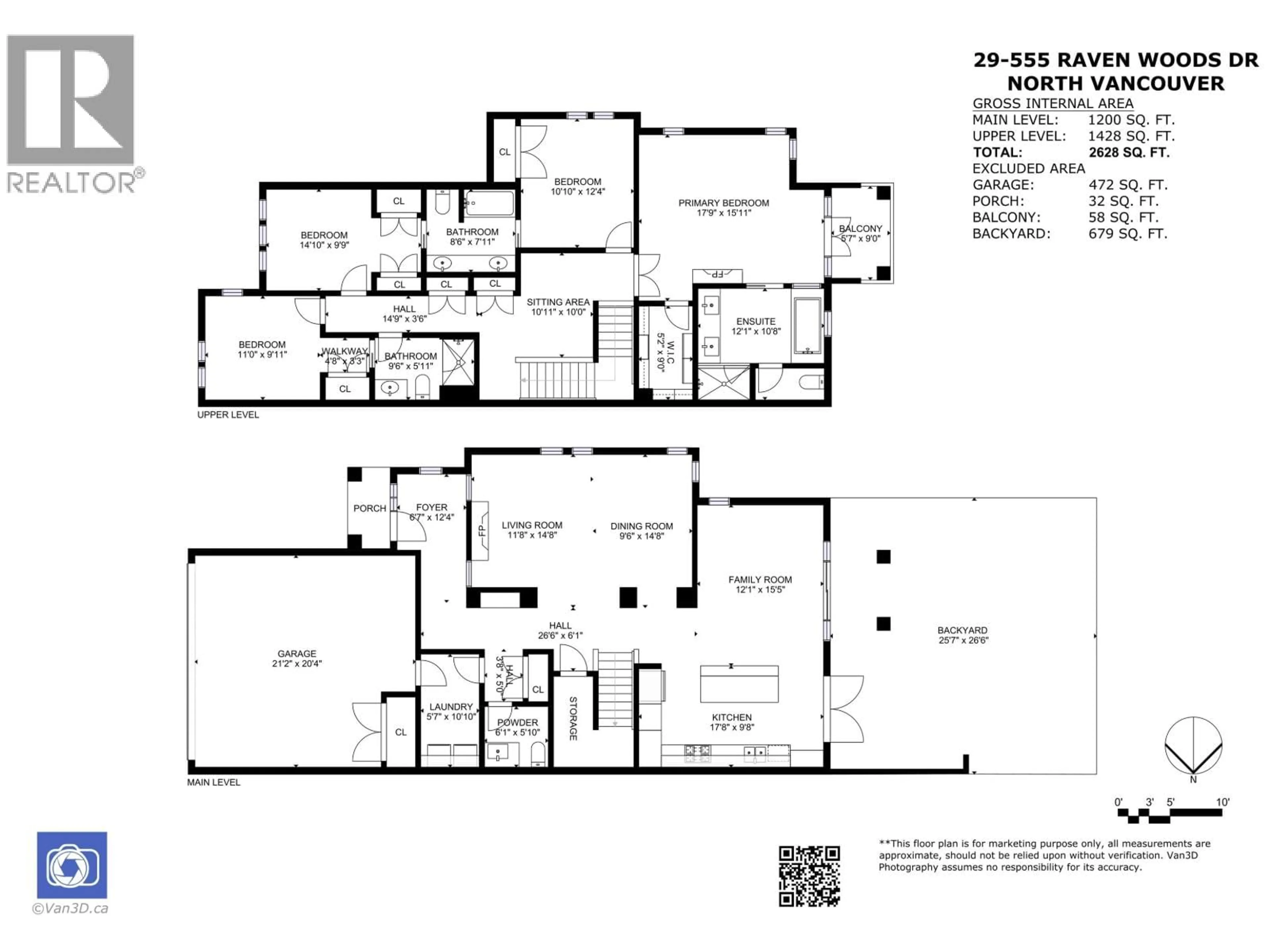 Floor plan for 29 - 555 RAVEN WOODS DRIVE, North Vancouver British Columbia V7G0A4