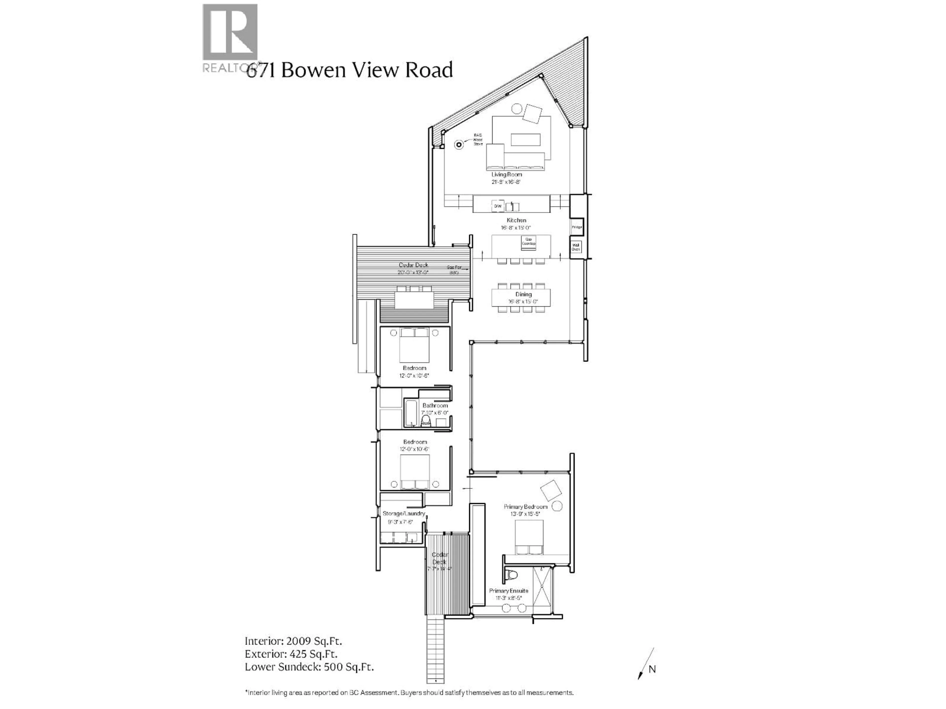 Floor plan for 671 BOWEN VIEW ROAD, Gambier Island British Columbia A0A0A0