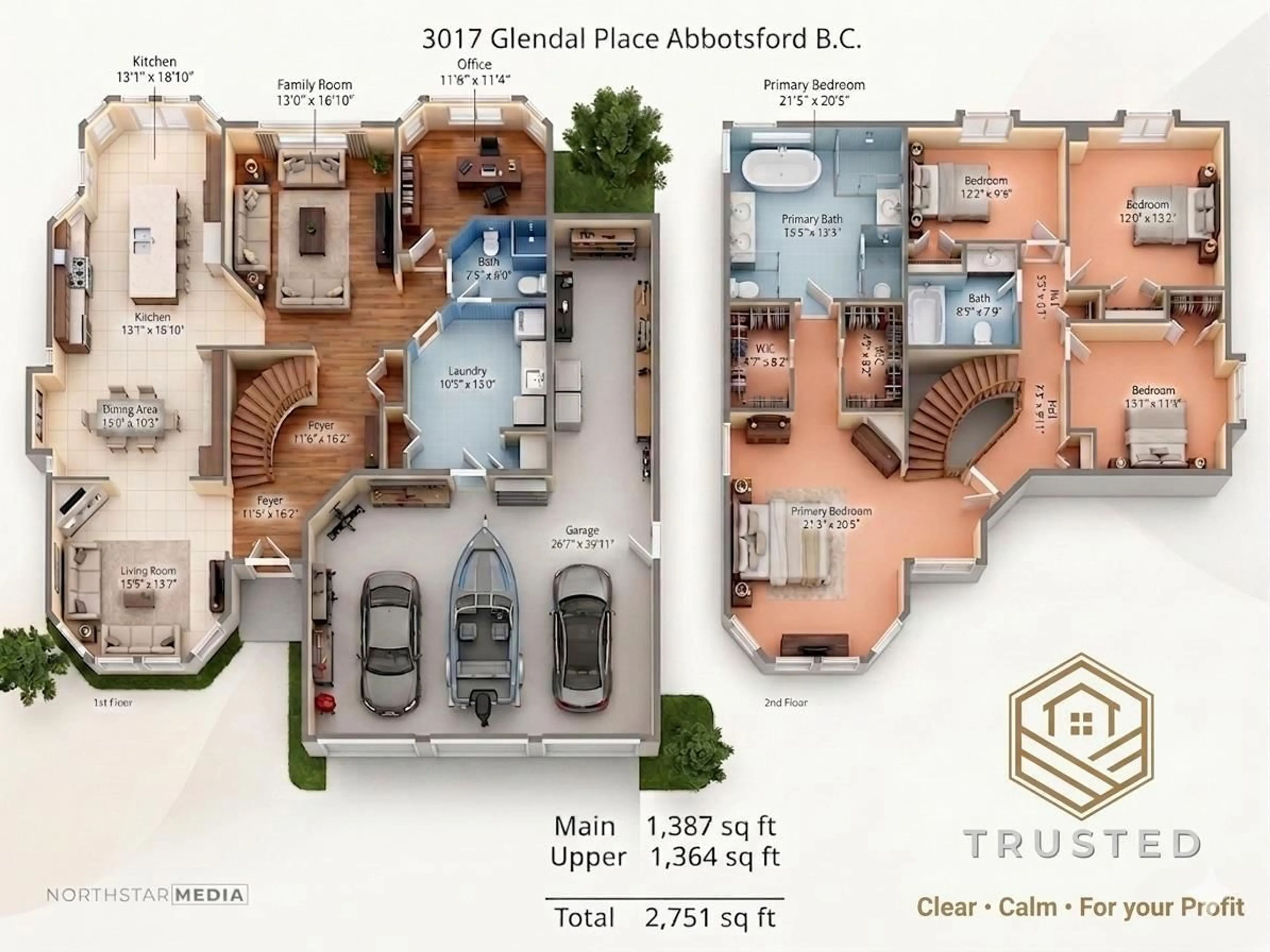 Floor plan for 3017 GLENDALE PLACE, Abbotsford British Columbia V2S7H1