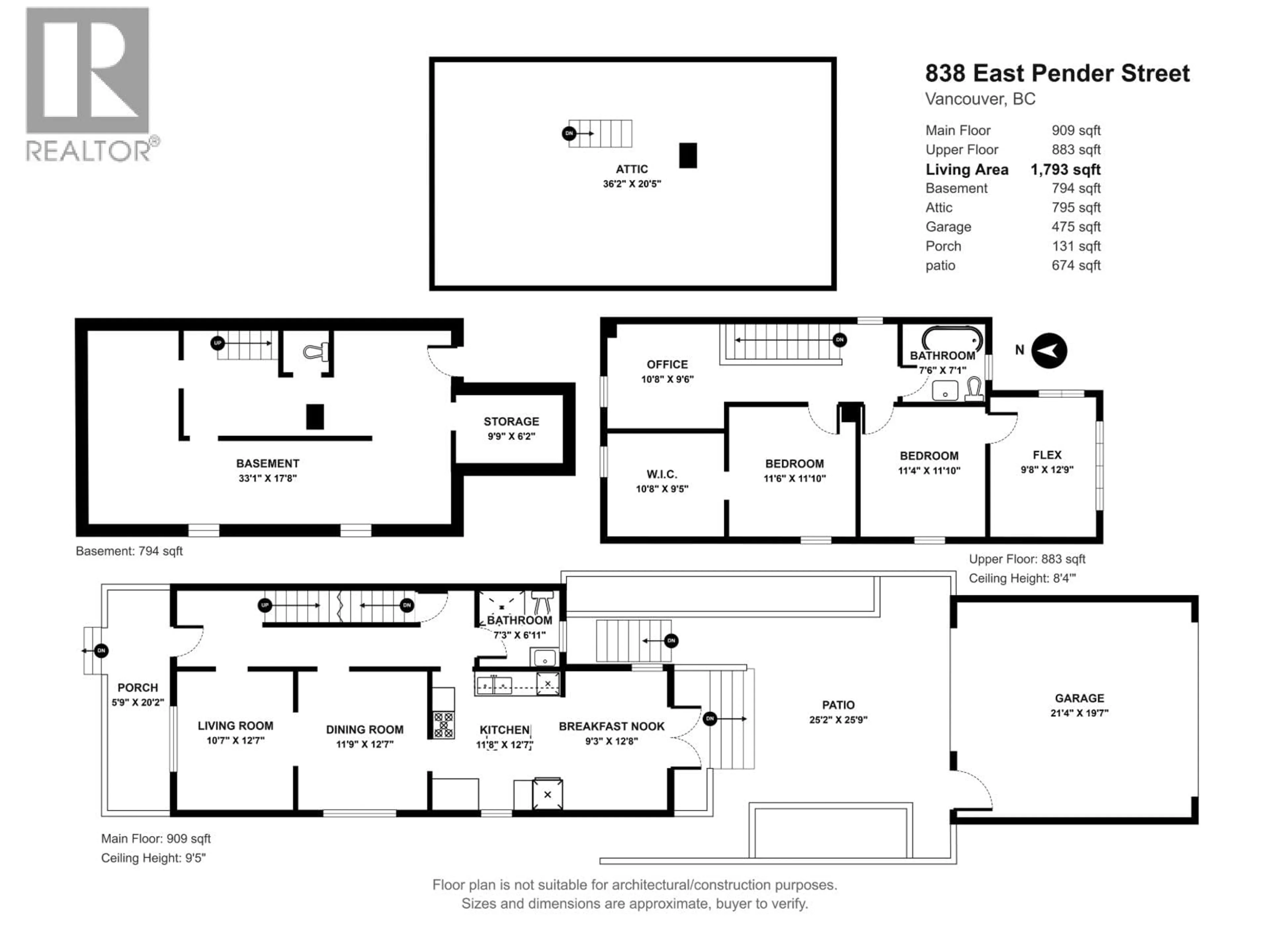 Floor plan for 838 PENDER STREET, Vancouver British Columbia V6A1W1