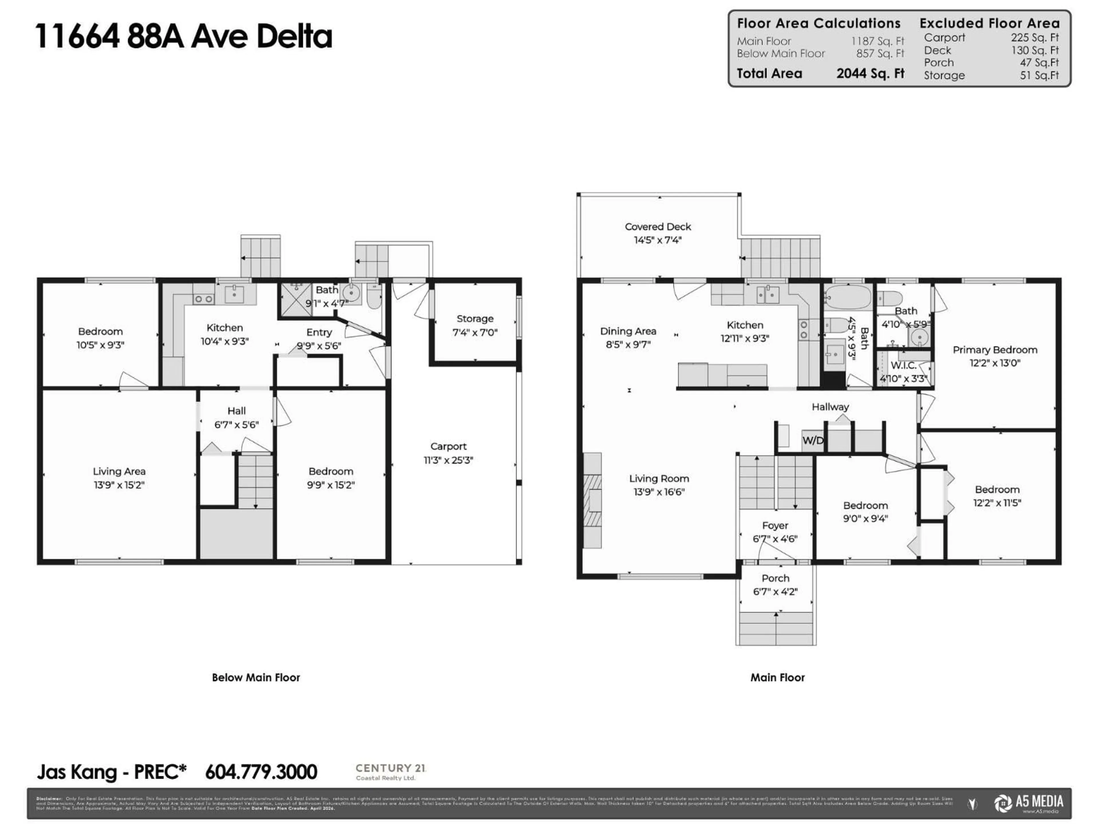 Floor plan for 11664 88A AVENUE, Delta British Columbia V4C3E5