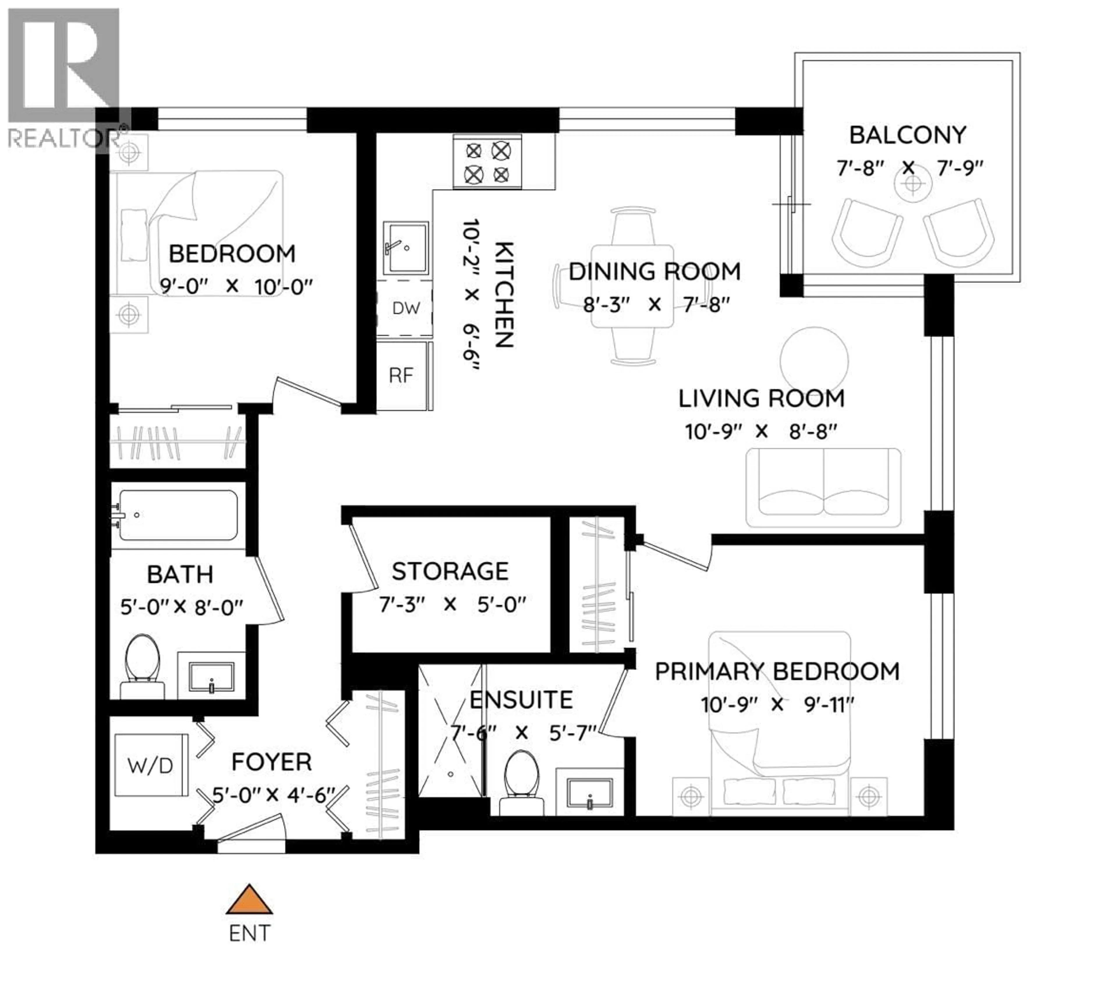 Floor plan for 807 - 2435 KINGSWAY, Vancouver British Columbia V5R5G8