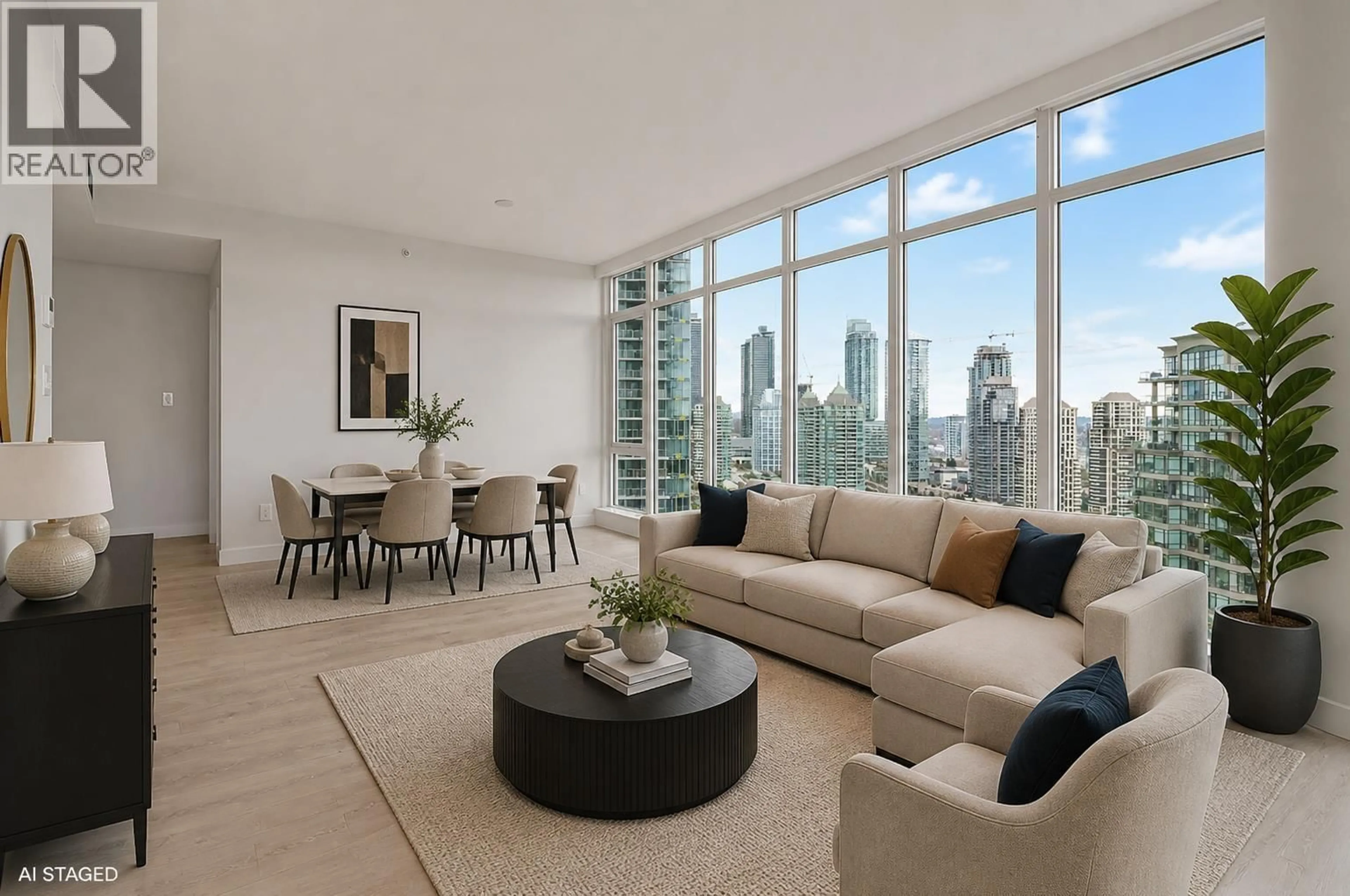 Living room with furniture, unknown for 2202 - 1788 GILMORE AVENUE, Burnaby British Columbia V5C0L5