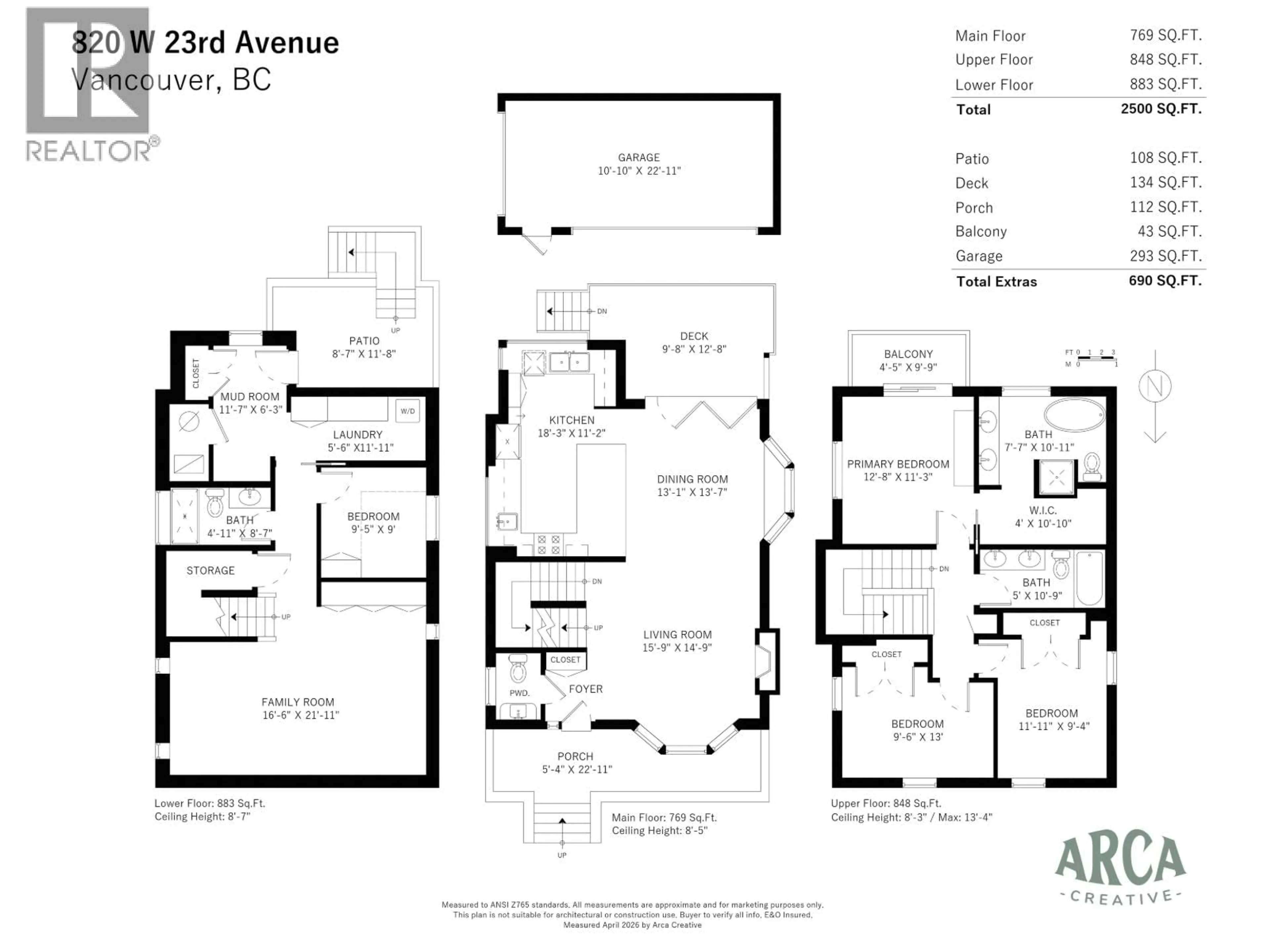 Floor plan for 820 23RD AVENUE, Vancouver British Columbia V5Z2A9