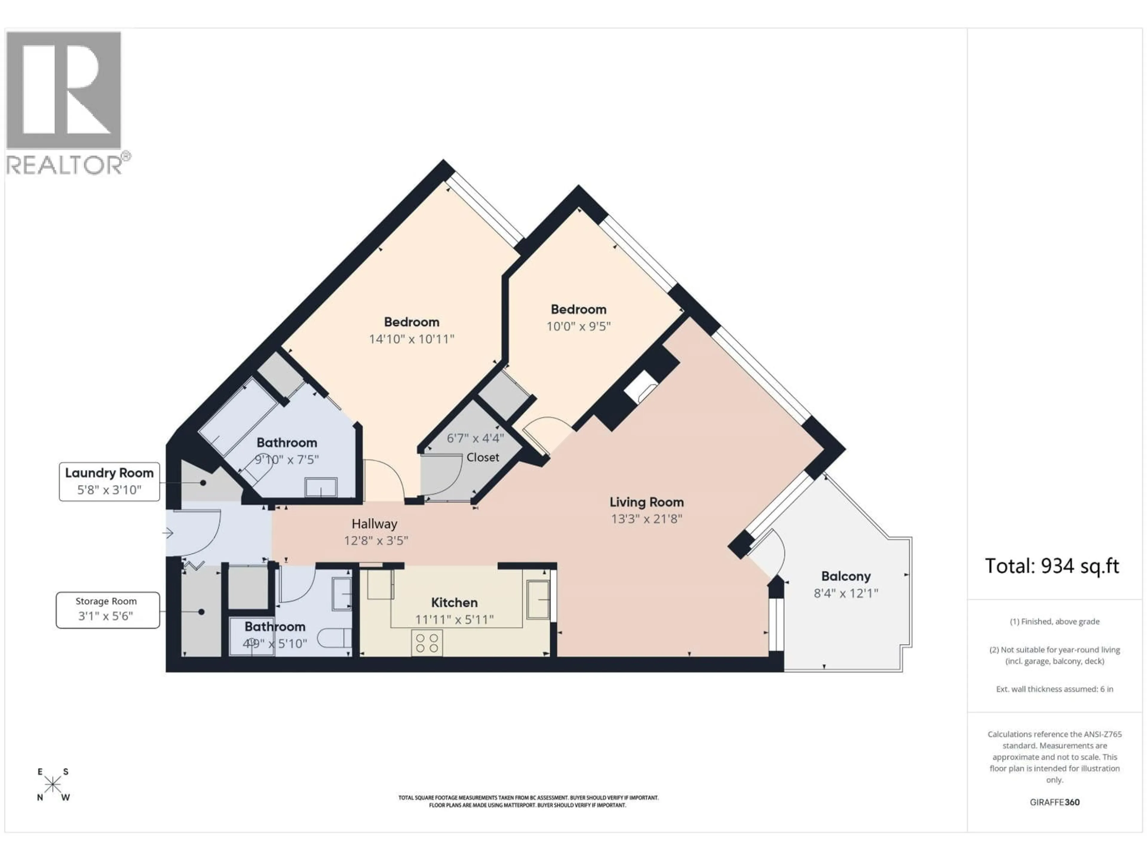 Floor plan for 221 - 8880 JONES ROAD, Richmond British Columbia V6Y3Z1
