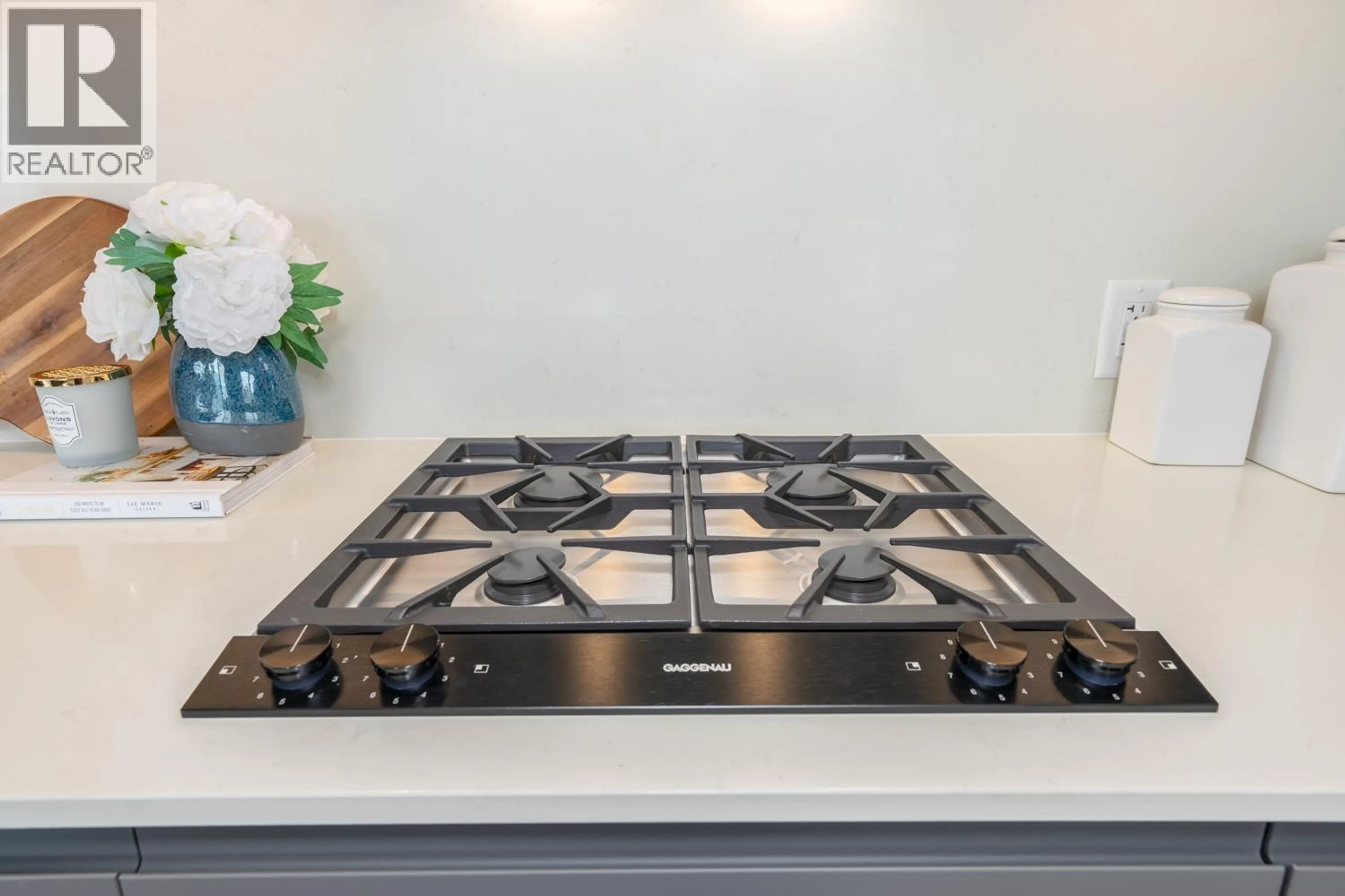 Contemporary kitchen, ceramic/tile floor for 420 - 6300 MINORU BOULEVARD, Richmond British Columbia V6Y0N1