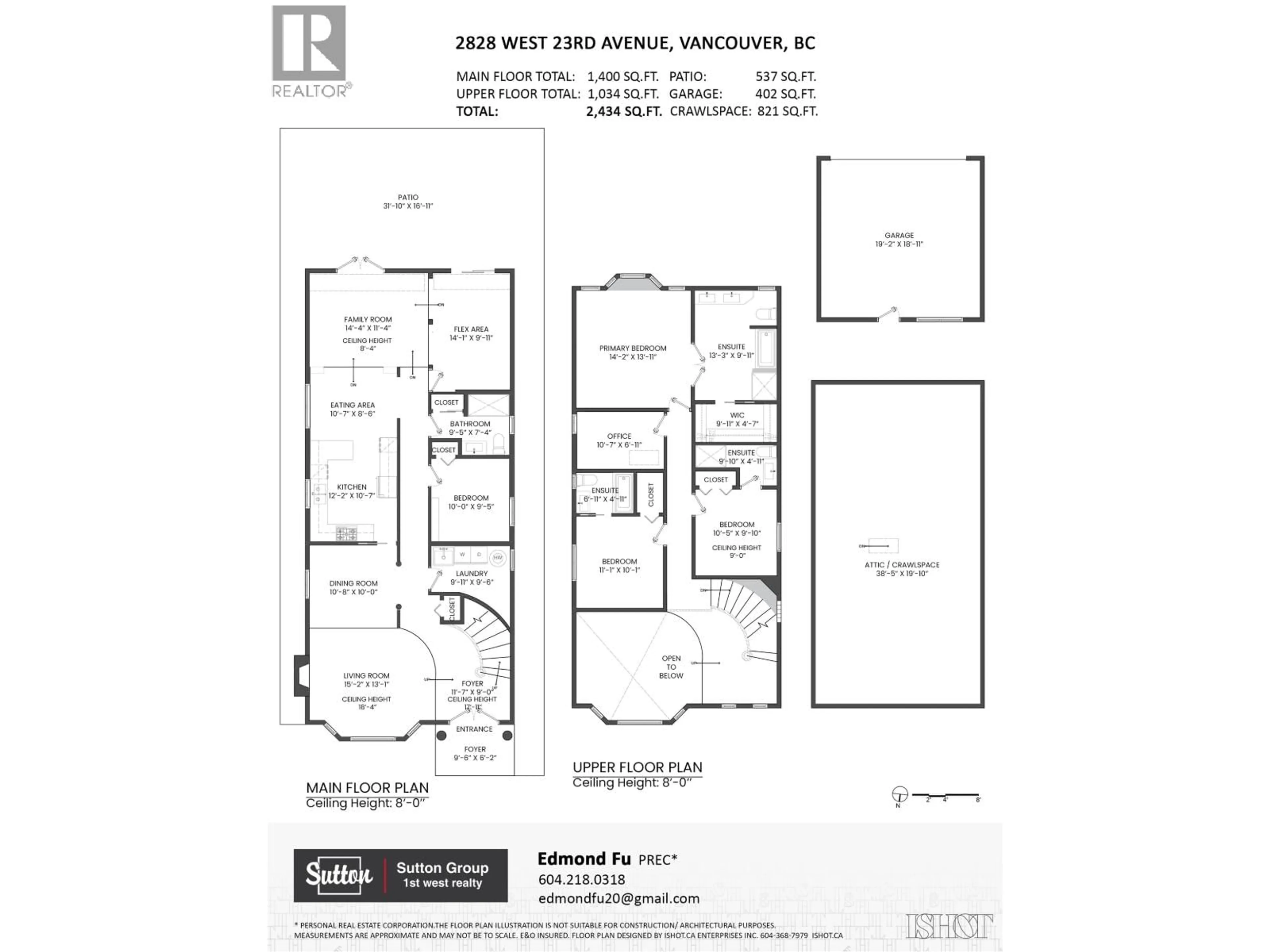 Floor plan for 2828 23RD AVENUE, Vancouver British Columbia V6L1P3