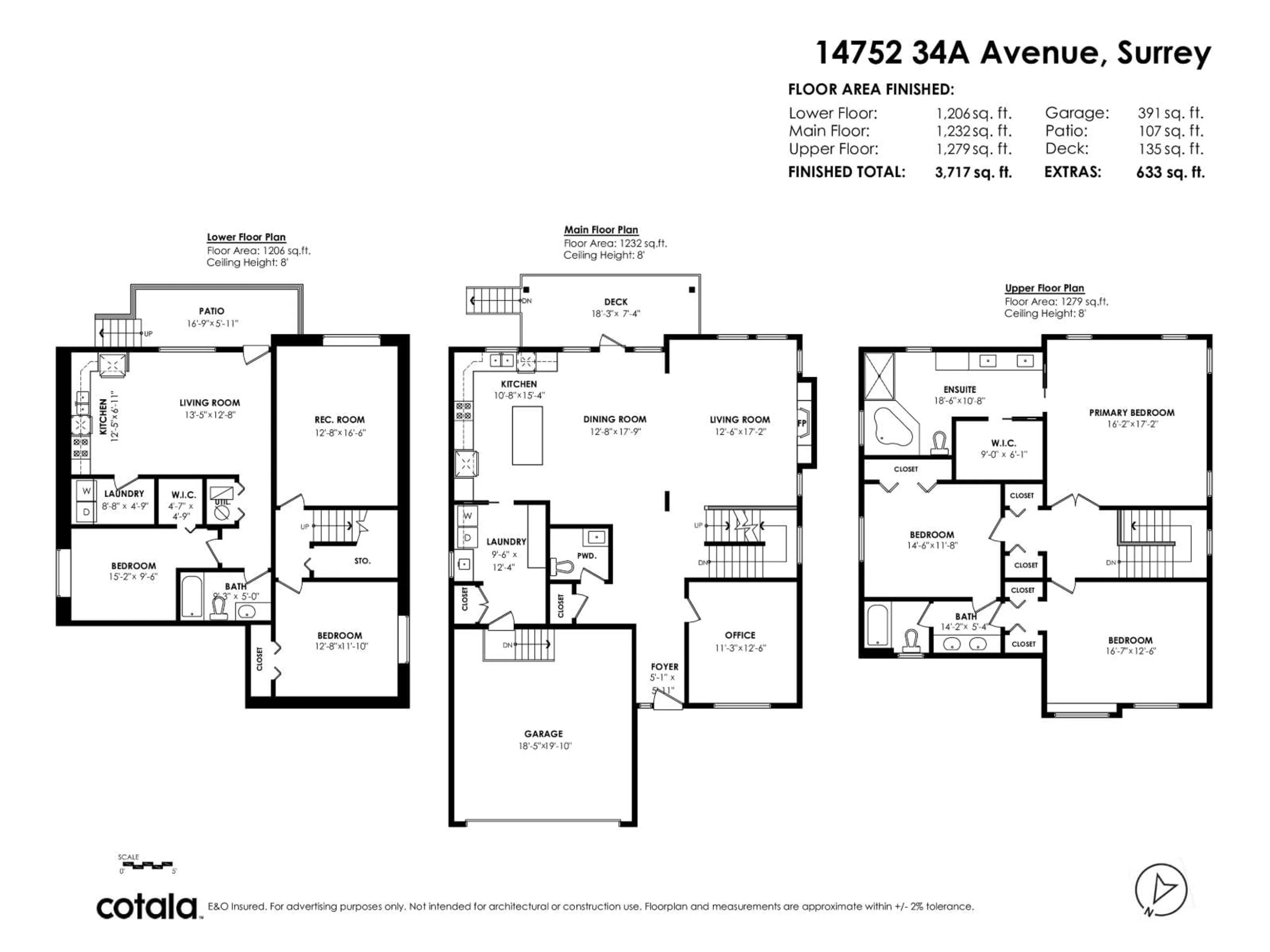 Floor plan for 14752 34A AVENUE, Surrey British Columbia V4P0B3