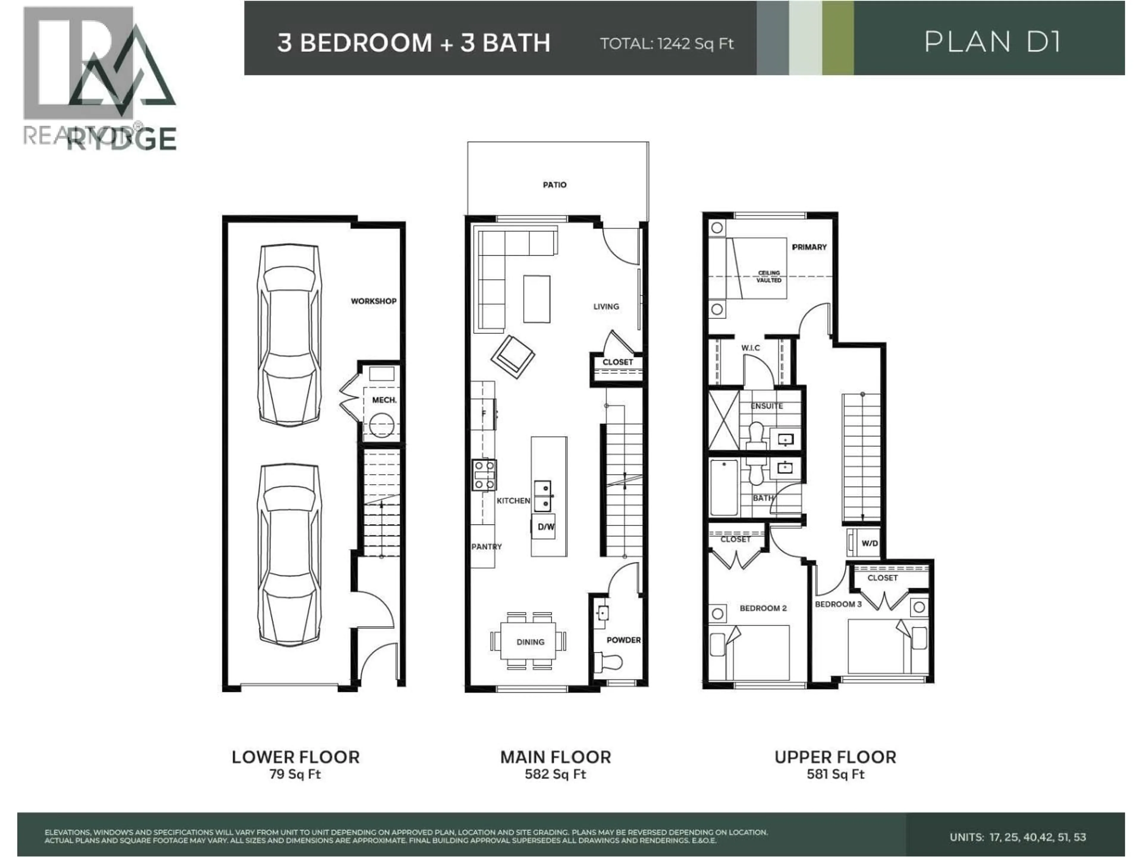 Floor plan for 25 - 10640 248 STREET, Maple Ridge British Columbia V2W0K9