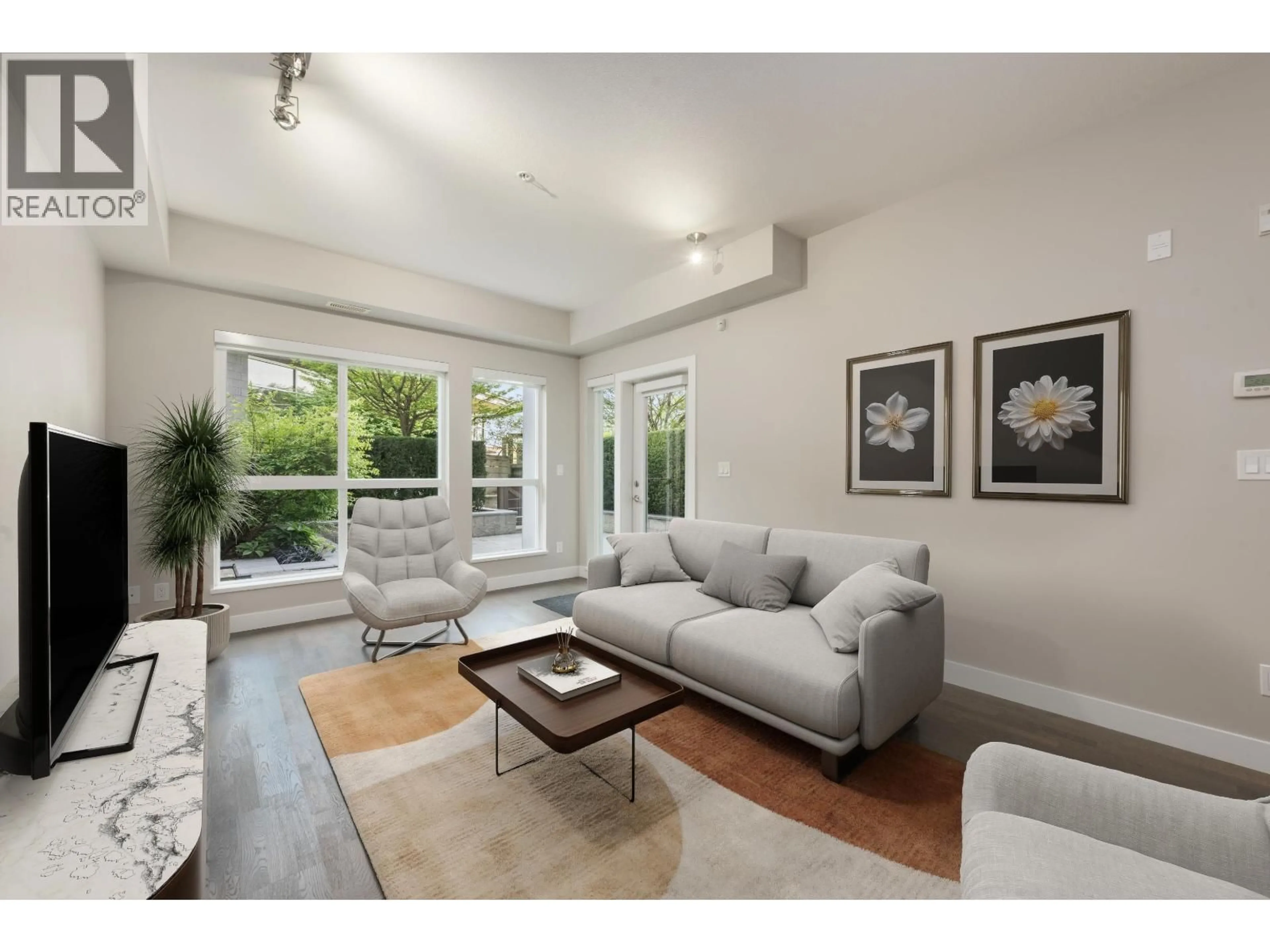 Living room with furniture, unknown for 107 - 10033 RIVER DRIVE, Richmond British Columbia V6X0L2