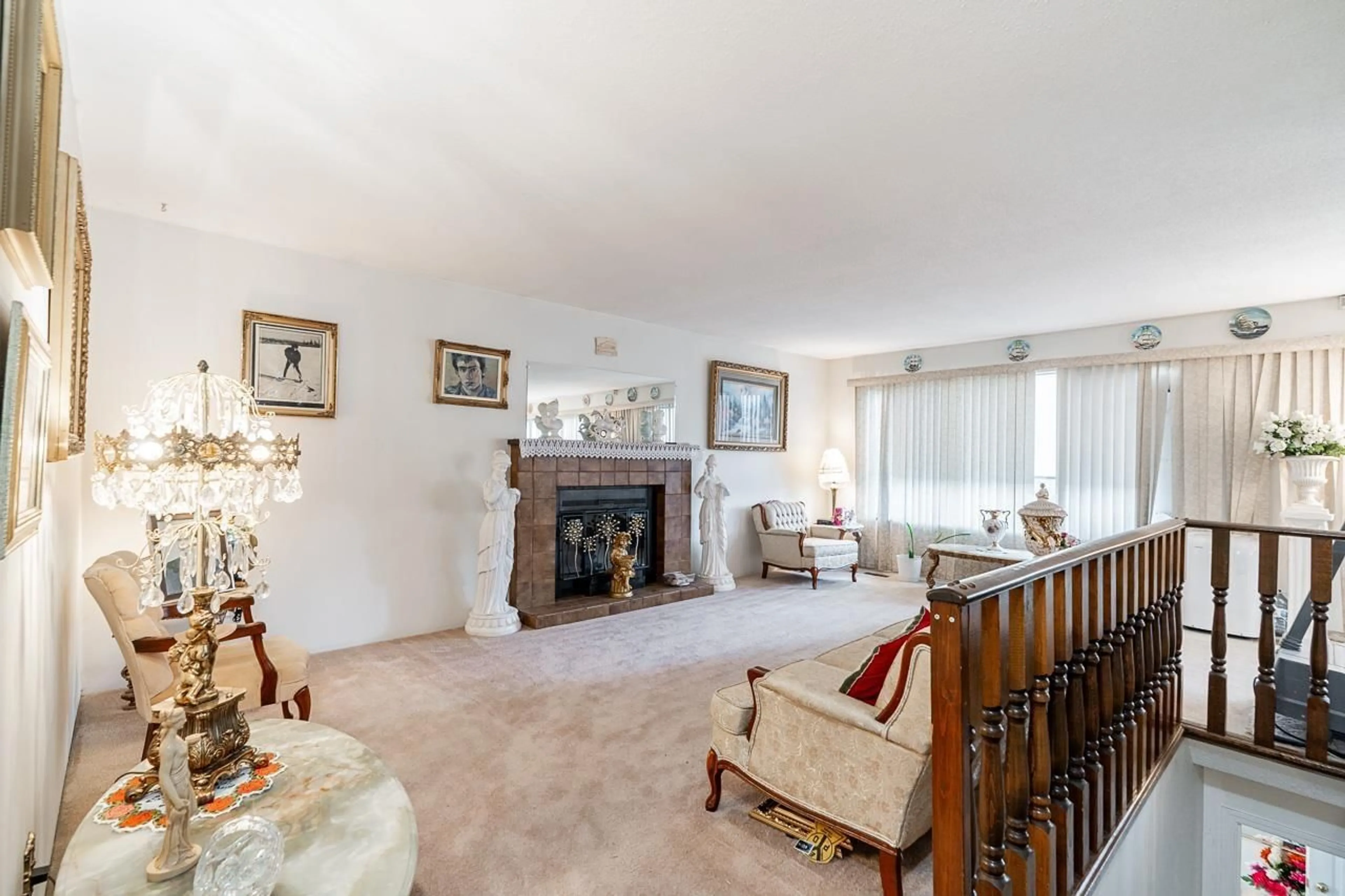 Living room with furniture, carpet floor for 4820 200 STREET, Langley British Columbia V3A1L5