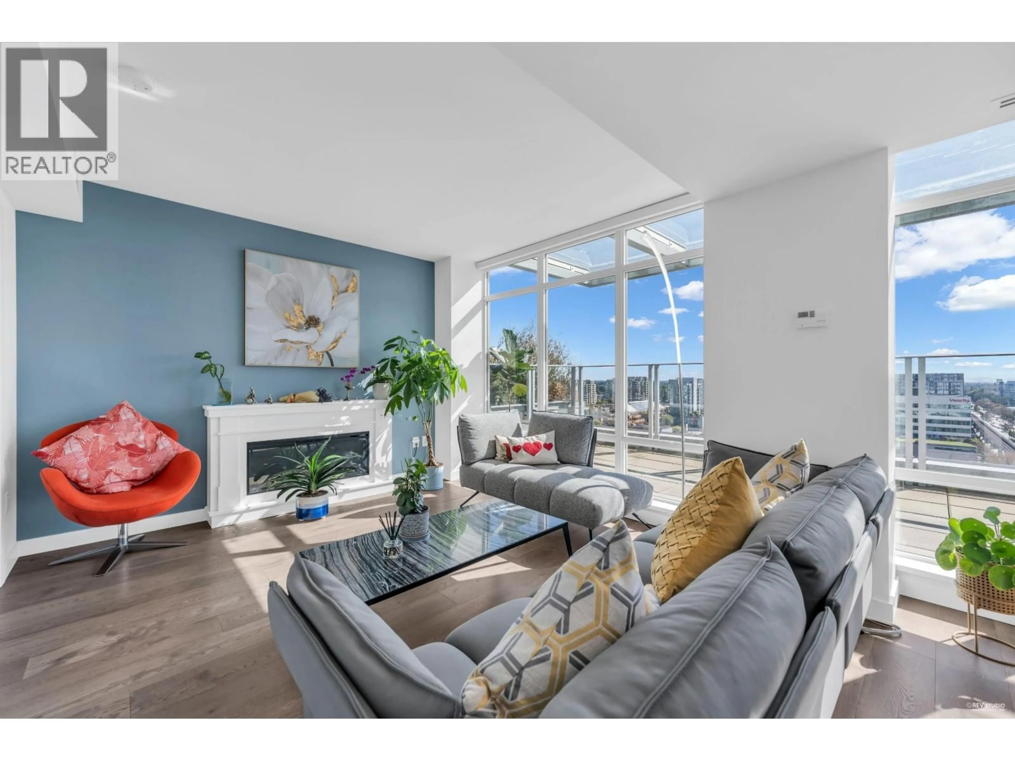 Living room with furniture, unknown for 1602 - 5580 NO. 3 ROAD, Richmond British Columbia V6X0R8