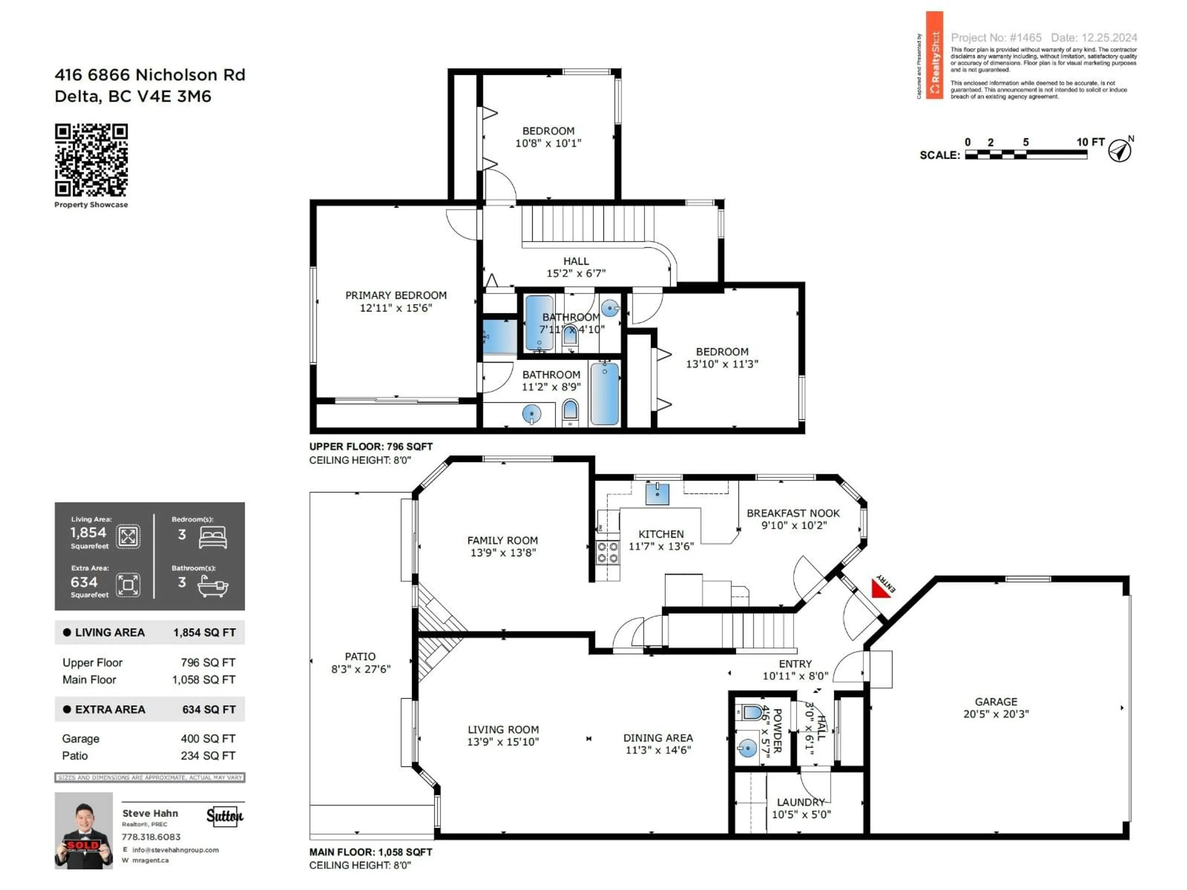 Floor plan for 416 - 6866 NICHOLSON ROAD, Delta British Columbia V4E3M6